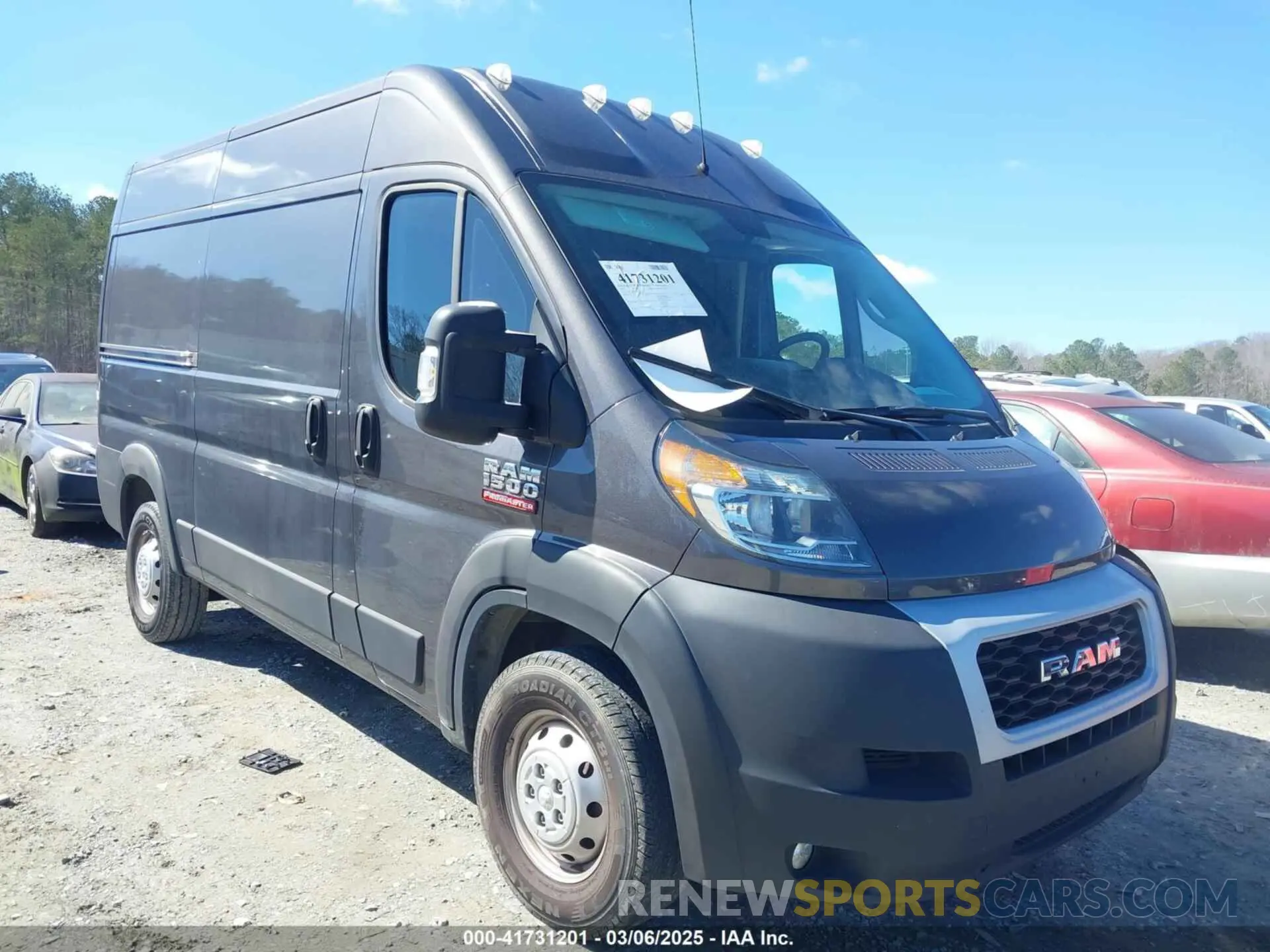 1 Фотография поврежденного автомобиля 3C6LRVBG8ME521322 RAM PROMASTER 1500 2021