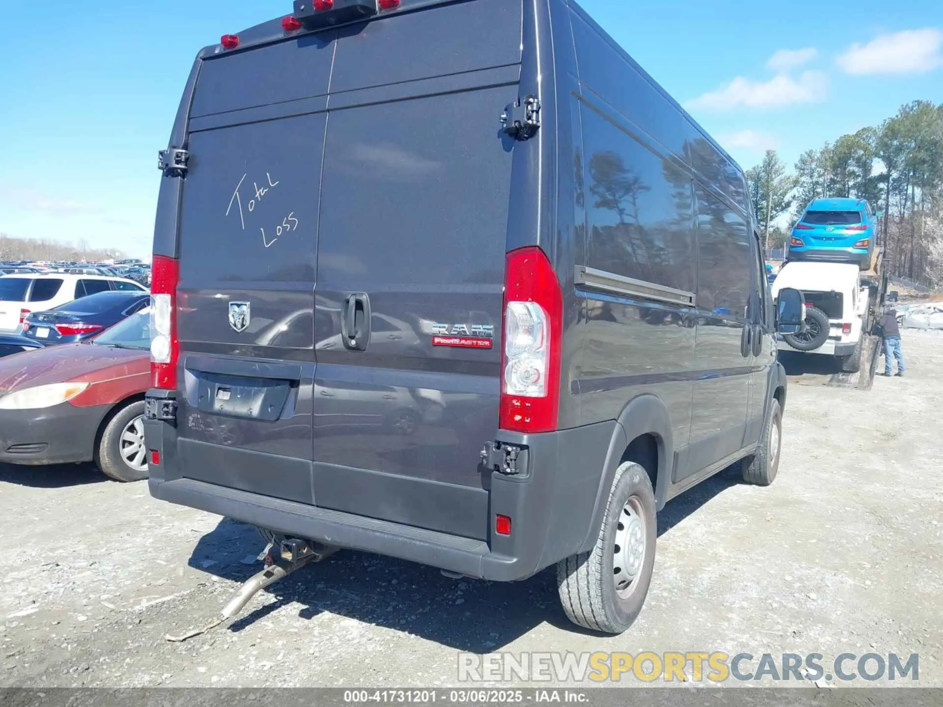 4 Фотография поврежденного автомобиля 3C6LRVBG8ME521322 RAM PROMASTER 1500 2021