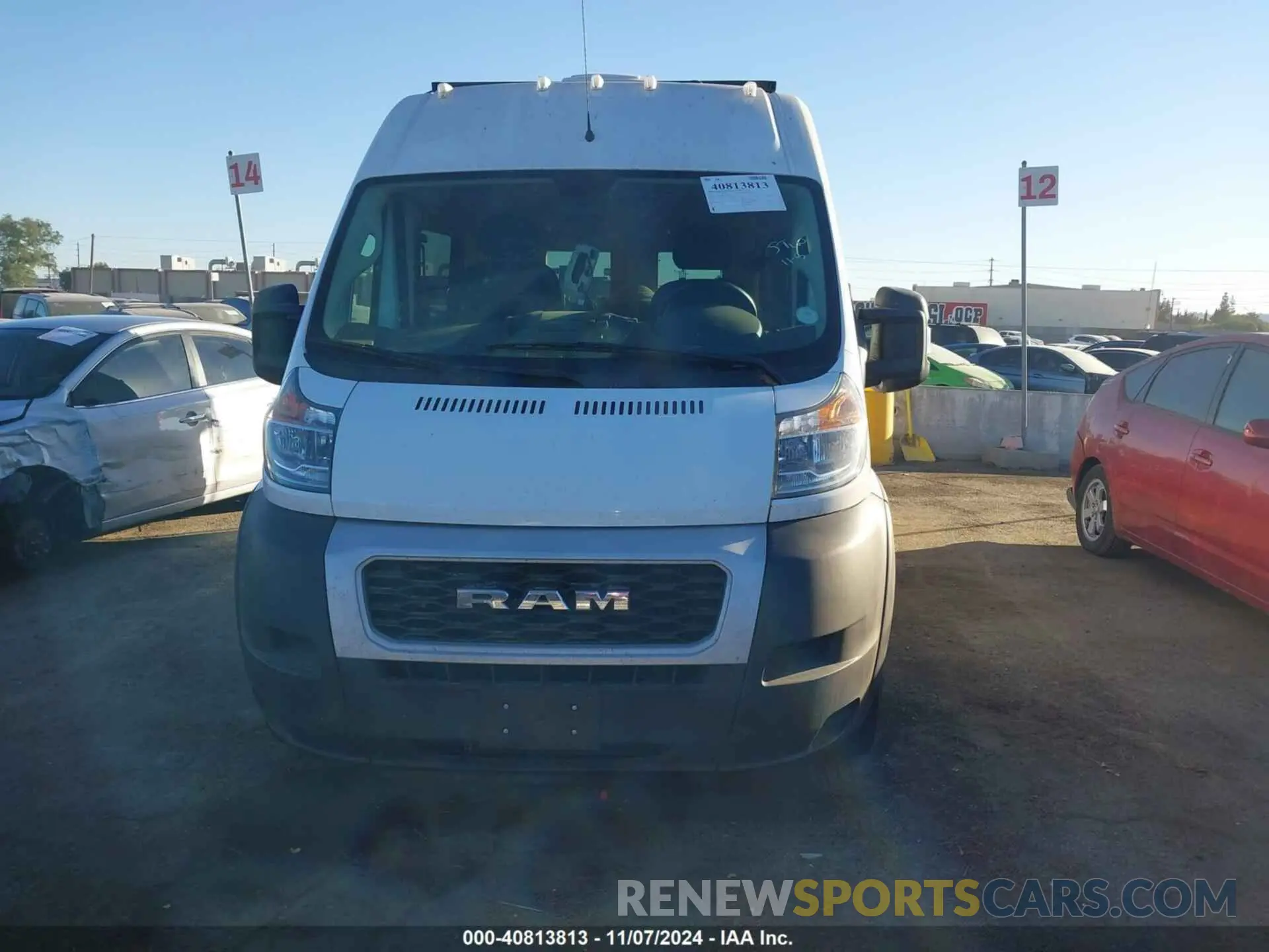 12 Photograph of a damaged car 3C6LRVBG8ME539769 RAM PROMASTER 1500 2021