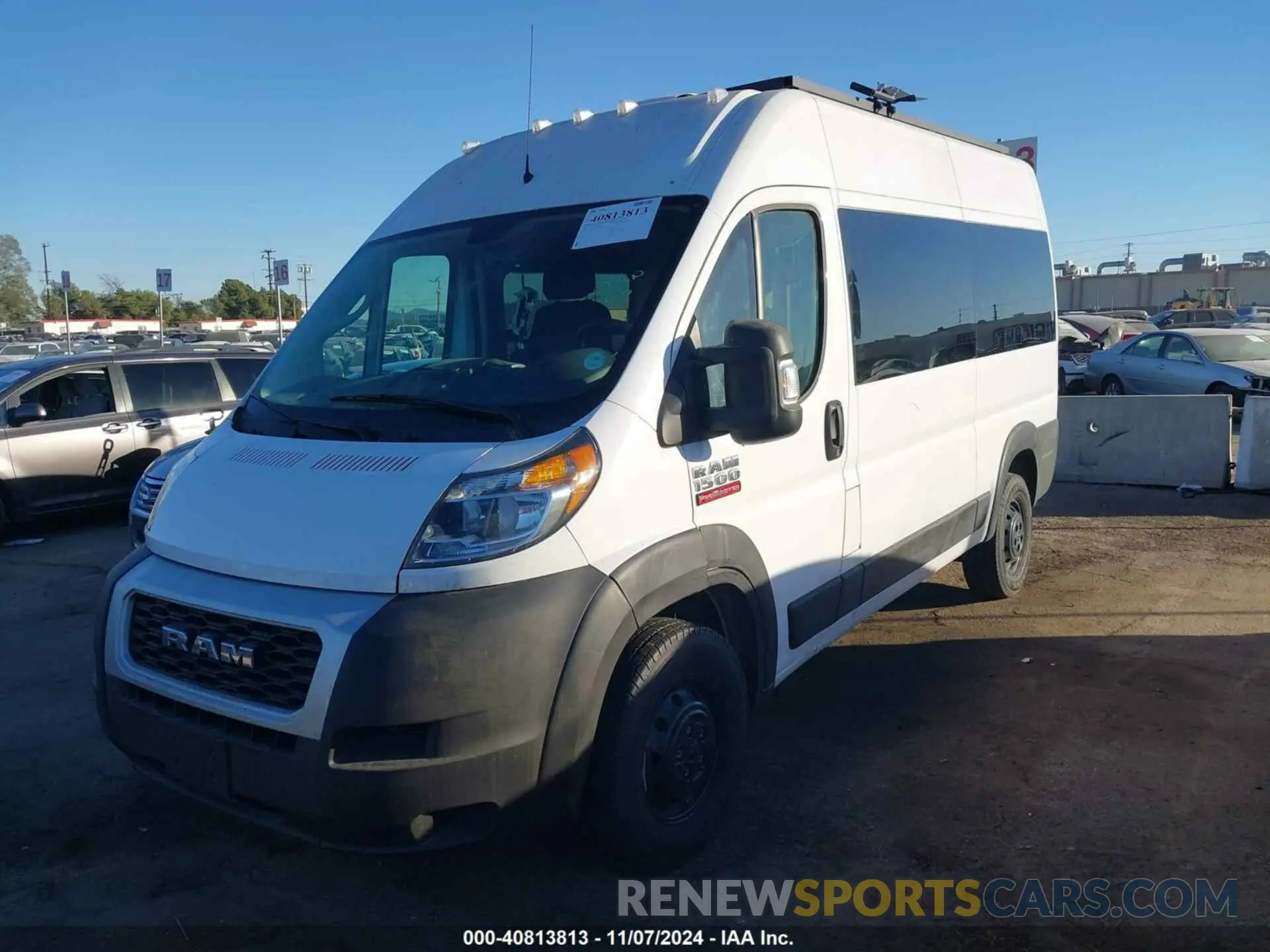 2 Photograph of a damaged car 3C6LRVBG8ME539769 RAM PROMASTER 1500 2021