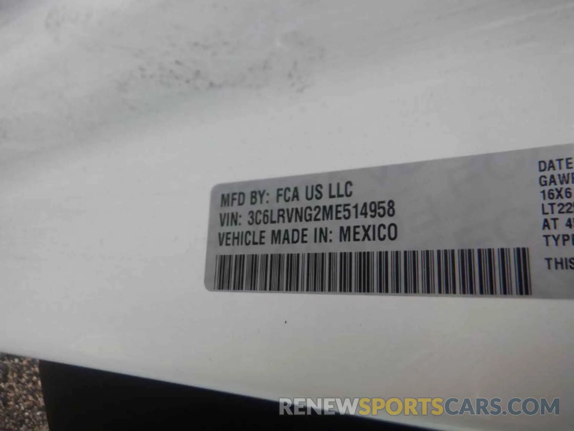 13 Photograph of a damaged car 3C6LRVNG2ME514958 RAM PROMASTER 1500 2021