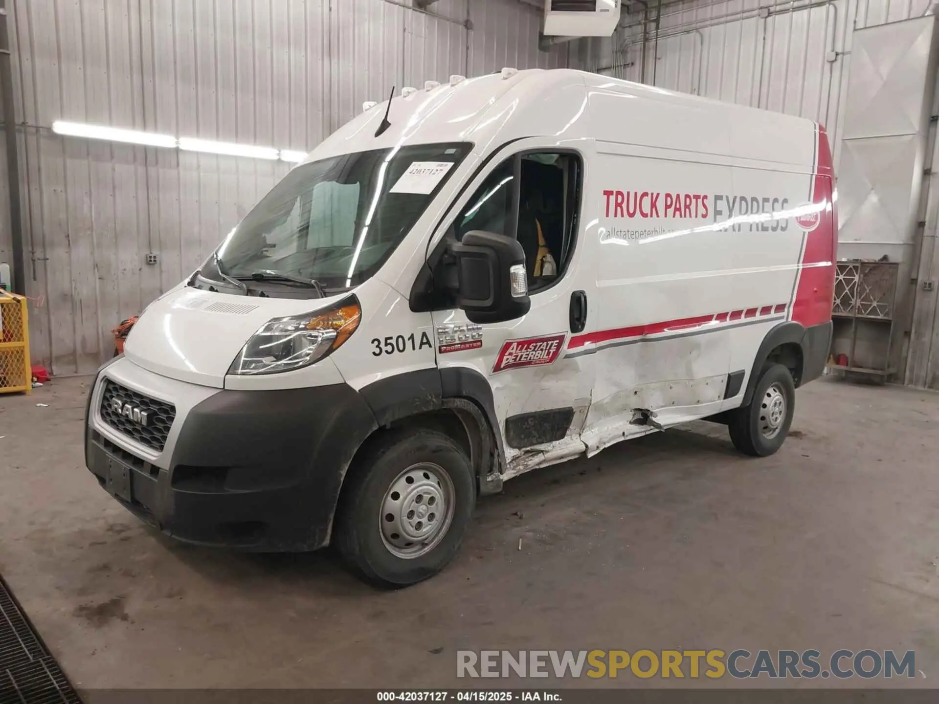 2 Photograph of a damaged car 3C6LRVBG2NE102092 RAM PROMASTER 1500 2022