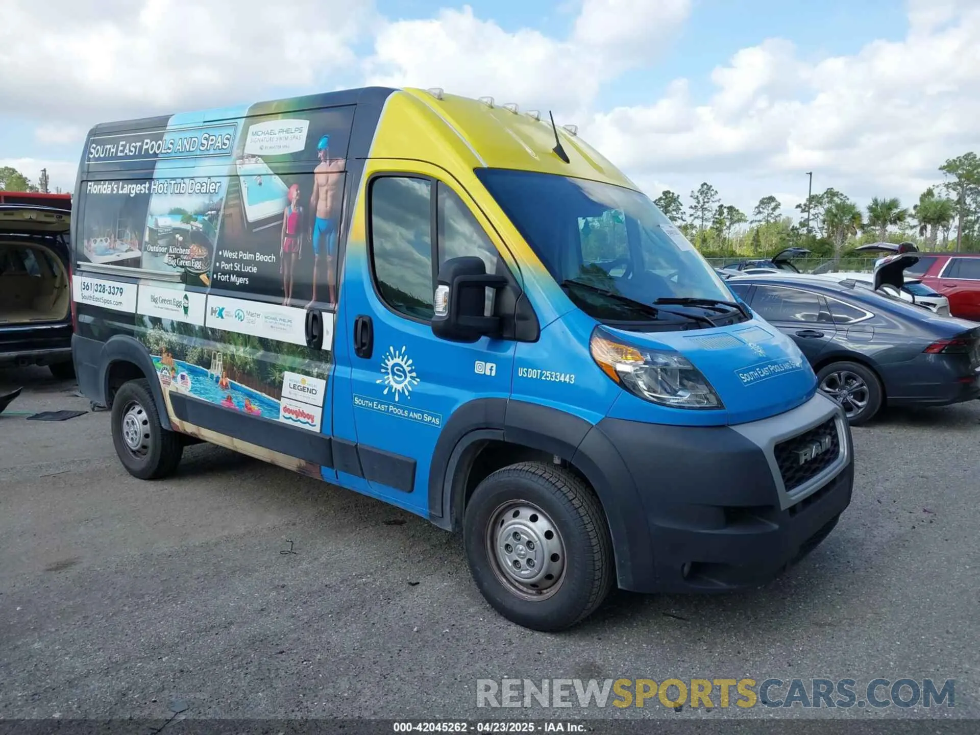 1 Photograph of a damaged car 3C6LRVBG2NE119197 RAM PROMASTER 1500 2022