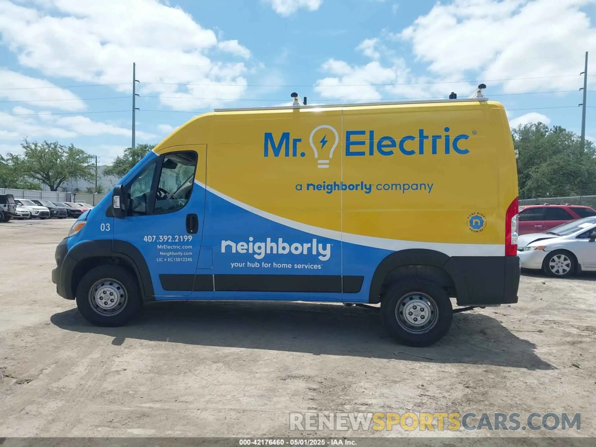 14 Фотография поврежденного автомобиля 3C6LRVBG8PE548461 RAM PROMASTER 1500 2023