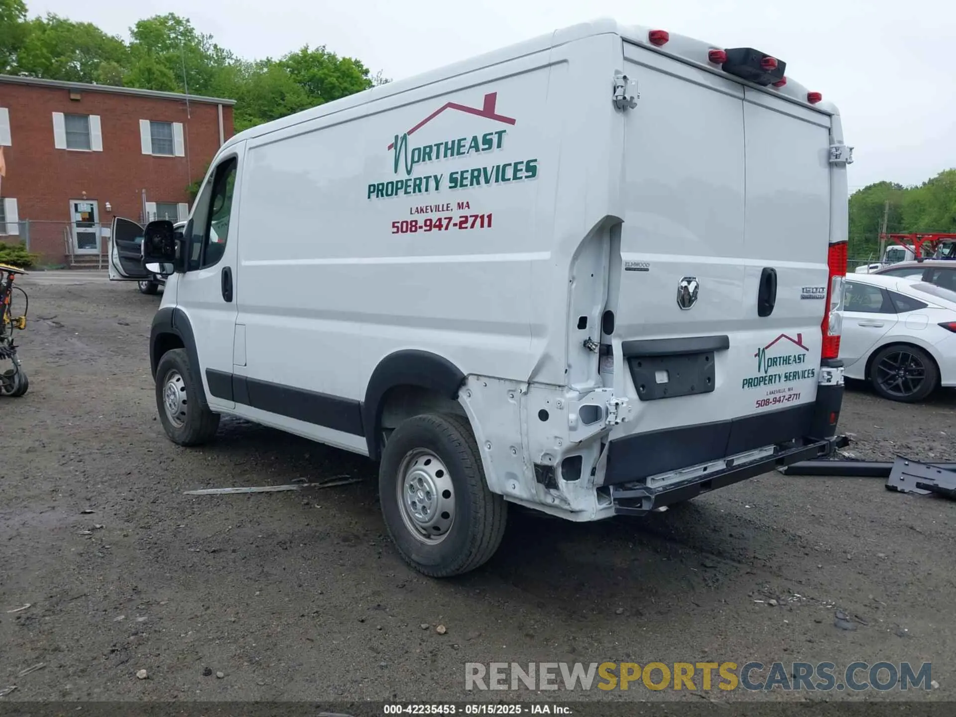 3 Фотография поврежденного автомобиля 3C6LRVNG5PE552754 RAM PROMASTER 1500 2023