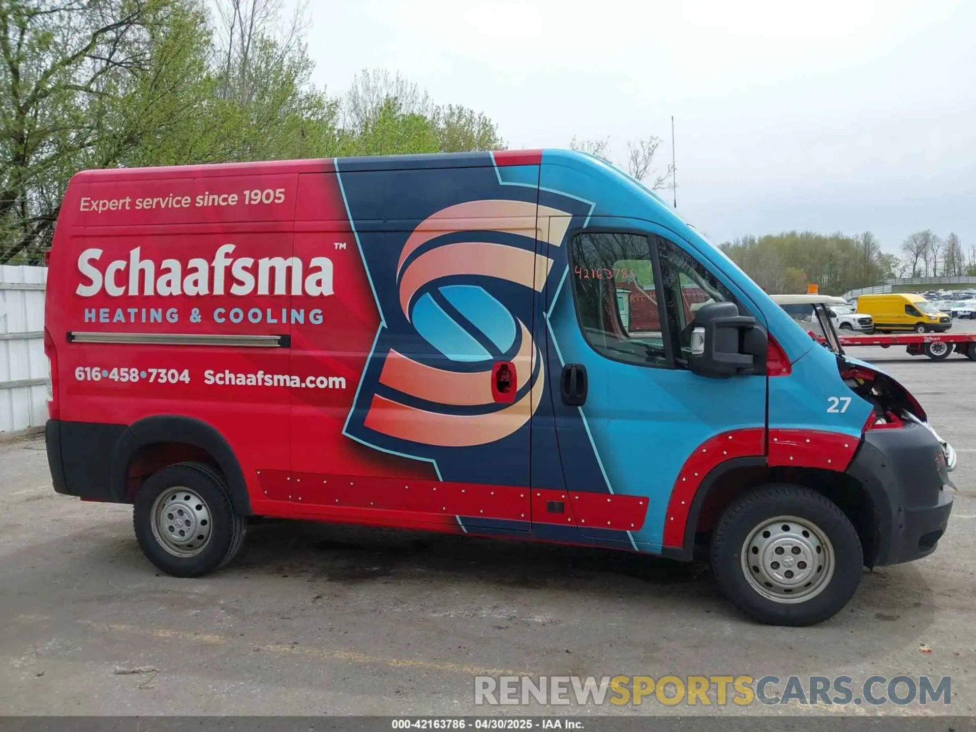 13 Фотография поврежденного автомобиля 3C6TRVCG0KE509757 RAM PROMASTER 2500 2019