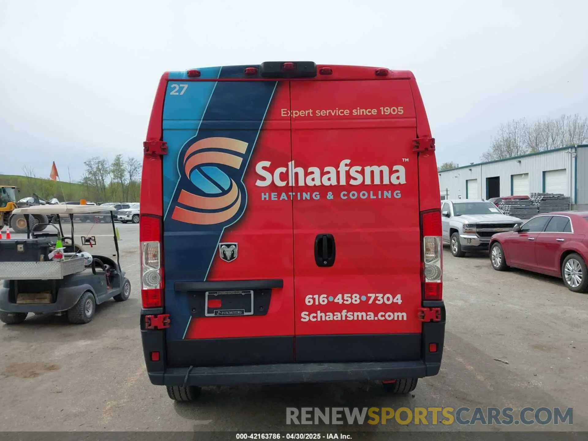 16 Фотография поврежденного автомобиля 3C6TRVCG0KE509757 RAM PROMASTER 2500 2019