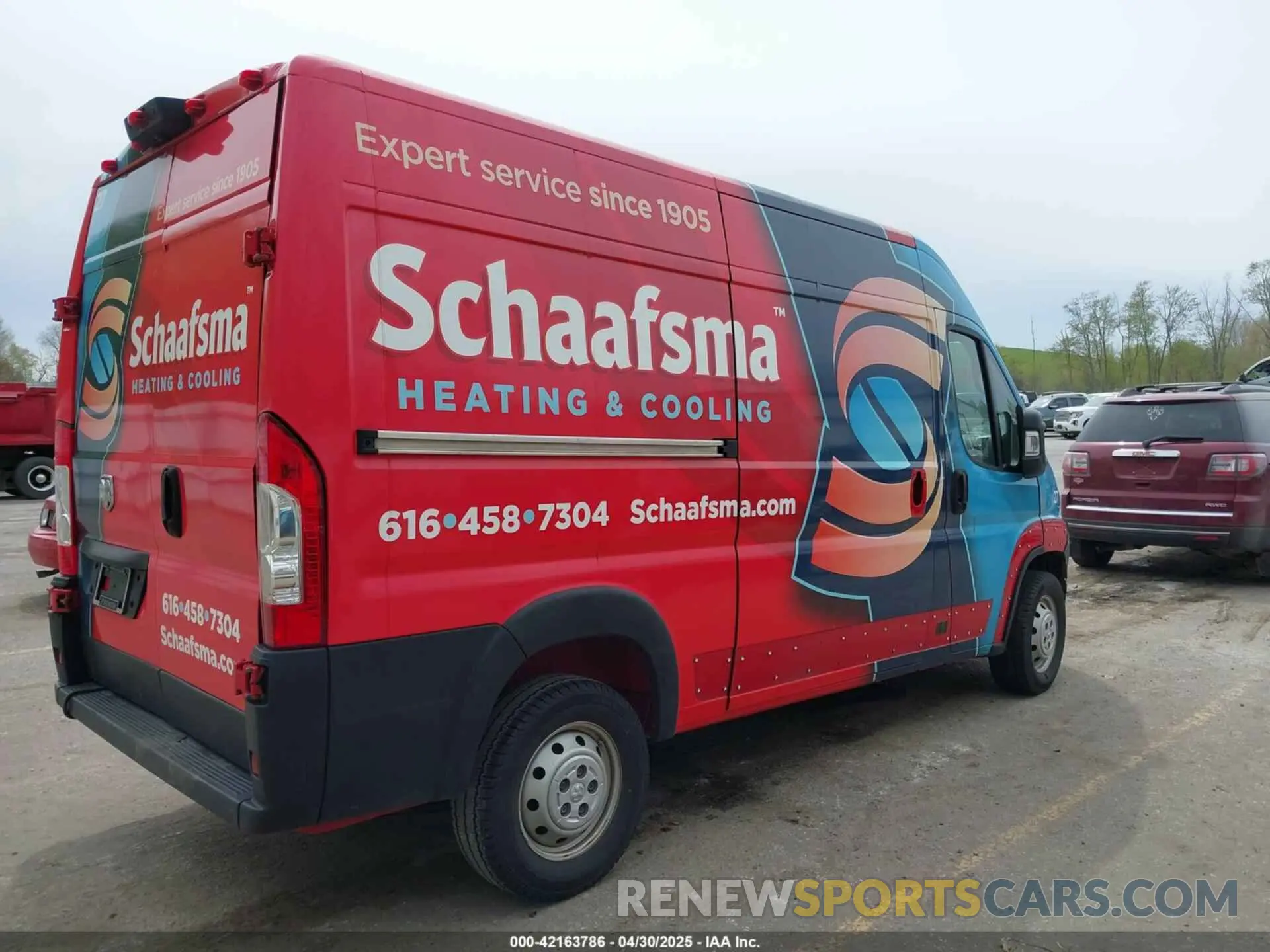 4 Фотография поврежденного автомобиля 3C6TRVCG0KE509757 RAM PROMASTER 2500 2019