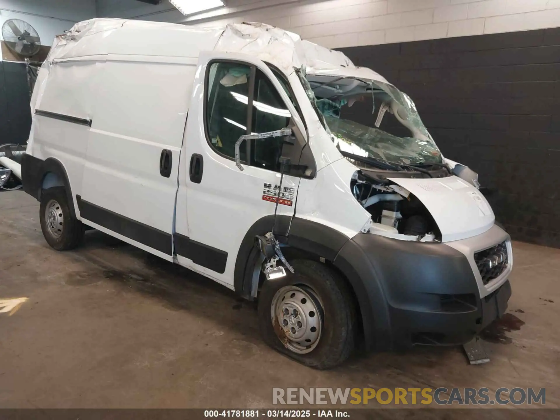 1 Фотография поврежденного автомобиля 3C6TRVCG0KE525540 RAM PROMASTER 2500 2019