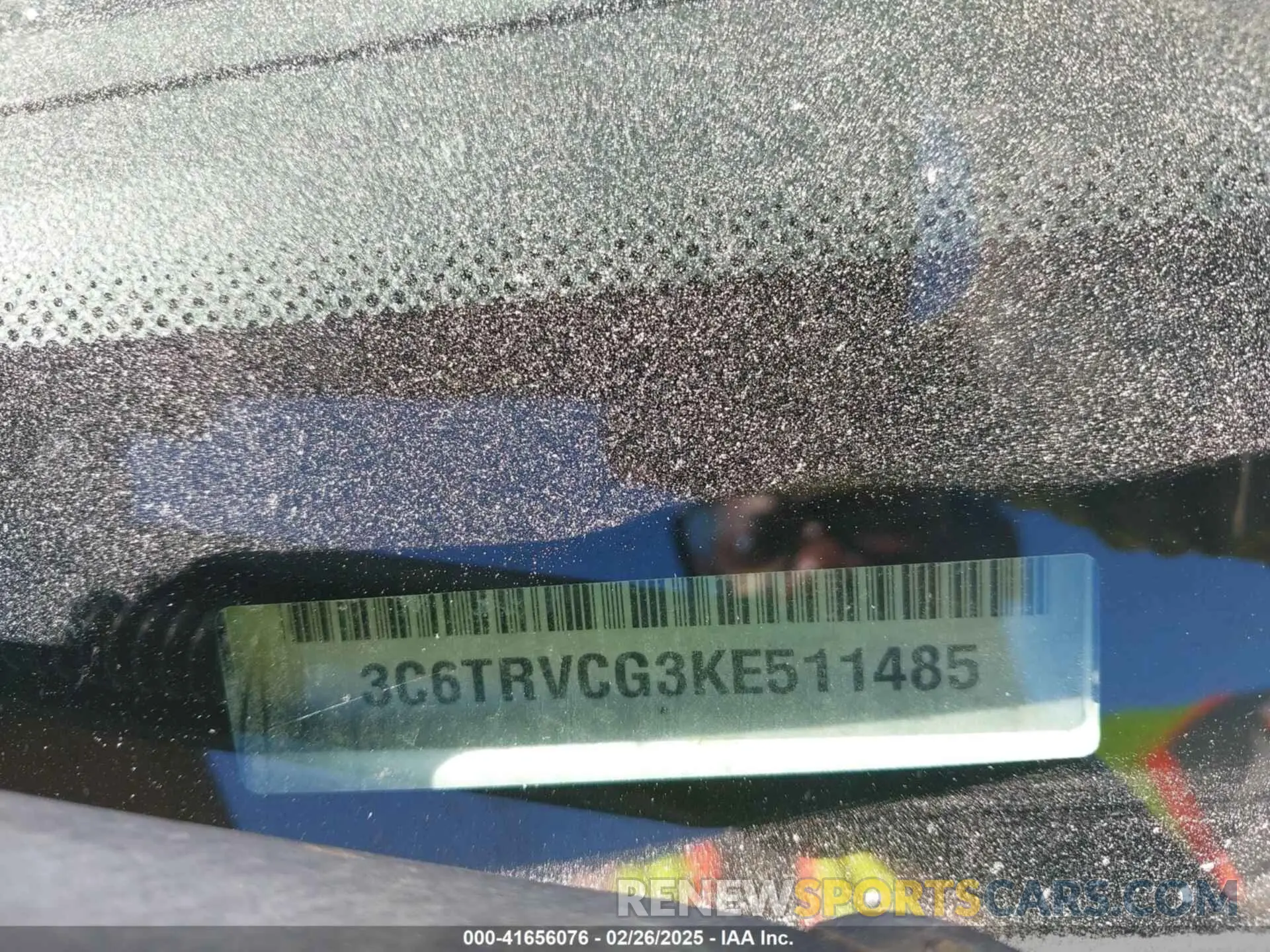9 Photograph of a damaged car 3C6TRVCG3KE511485 RAM PROMASTER 2500 2019