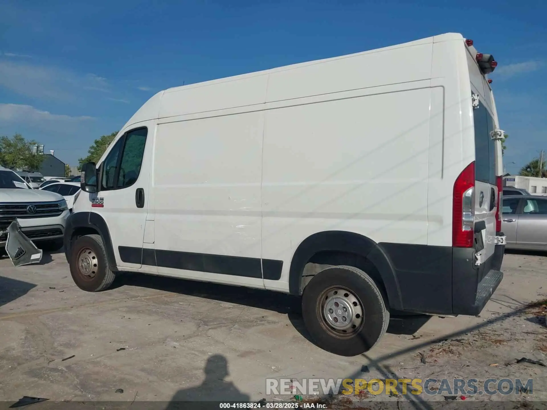3 Фотография поврежденного автомобиля 3C6TRVCG7KE502322 RAM PROMASTER 2500 2019