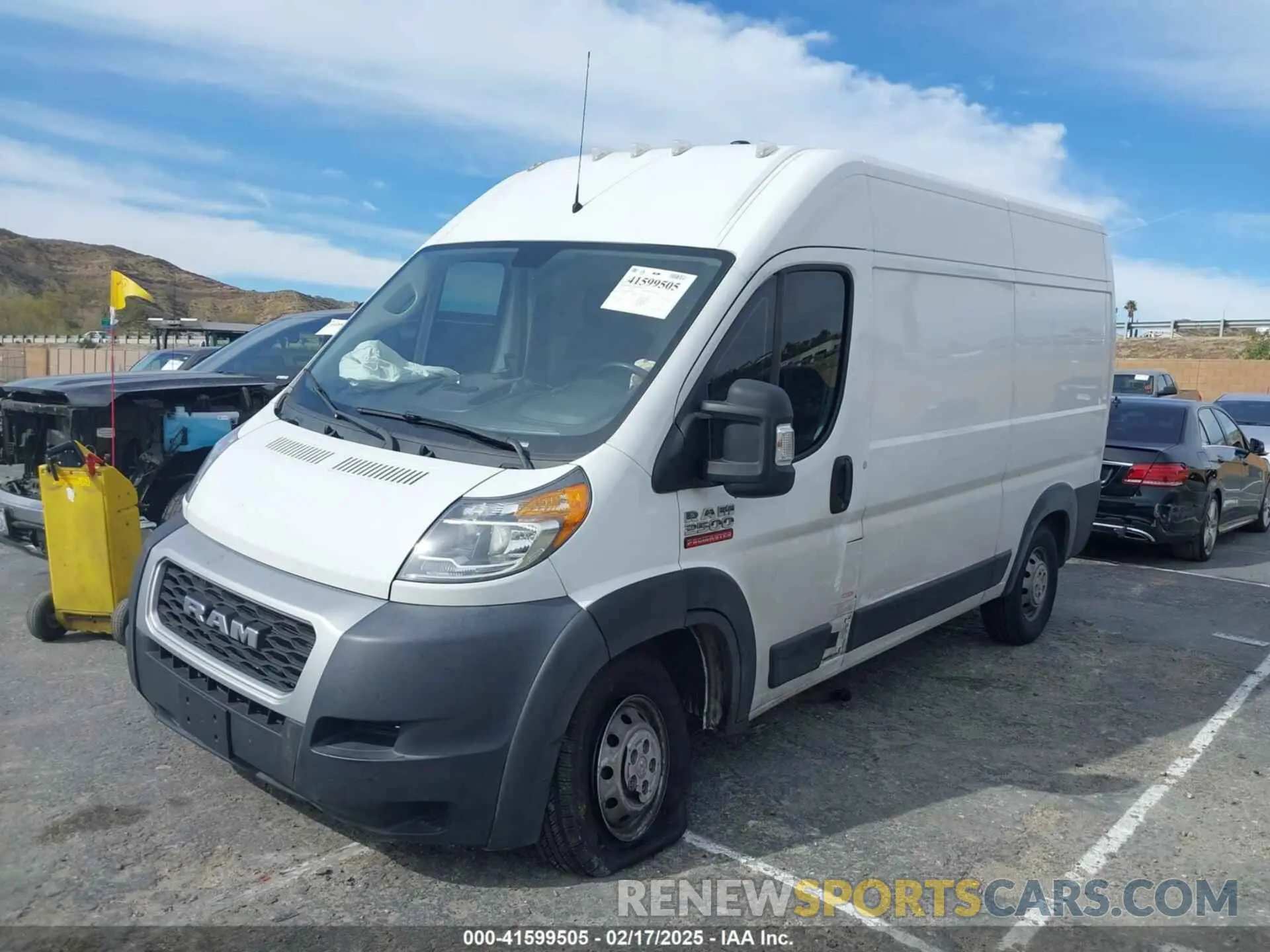 2 Фотография поврежденного автомобиля 3C6TRVCG7KE520397 RAM PROMASTER 2500 2019