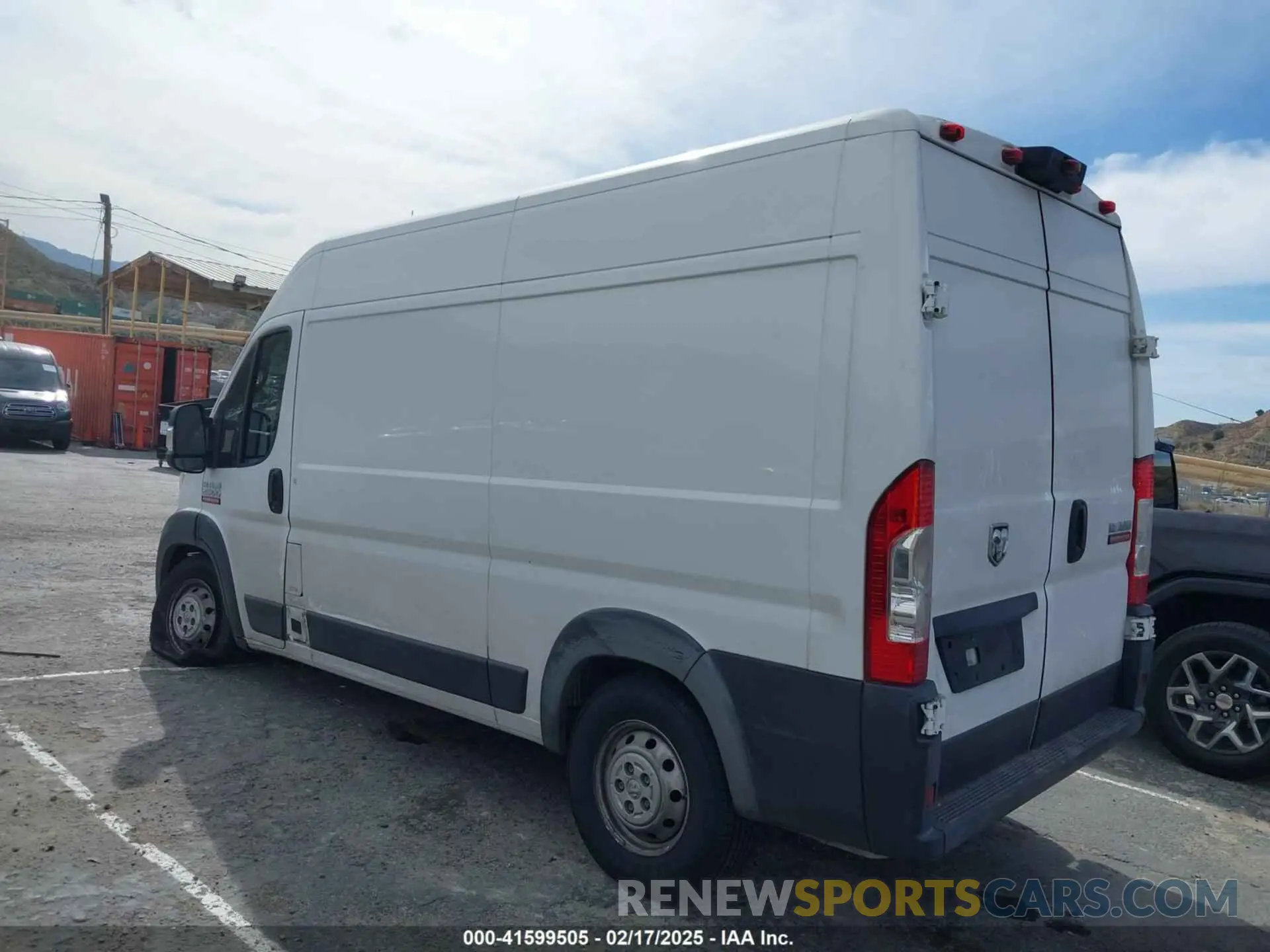 3 Фотография поврежденного автомобиля 3C6TRVCG7KE520397 RAM PROMASTER 2500 2019