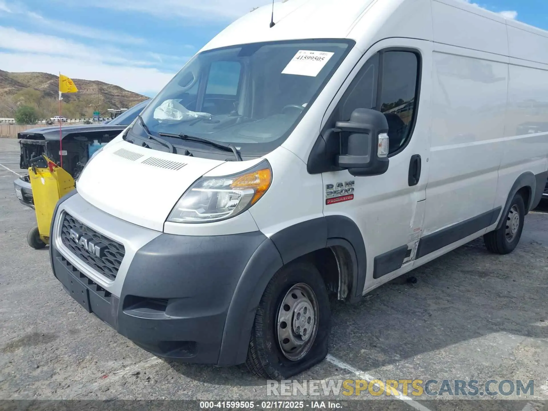 6 Фотография поврежденного автомобиля 3C6TRVCG7KE520397 RAM PROMASTER 2500 2019