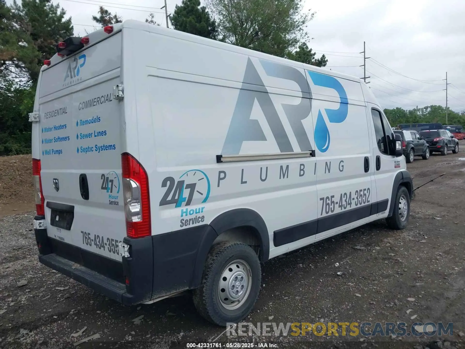 4 Фотография поврежденного автомобиля 3C6TRVDG1KE534374 RAM PROMASTER 2500 2019