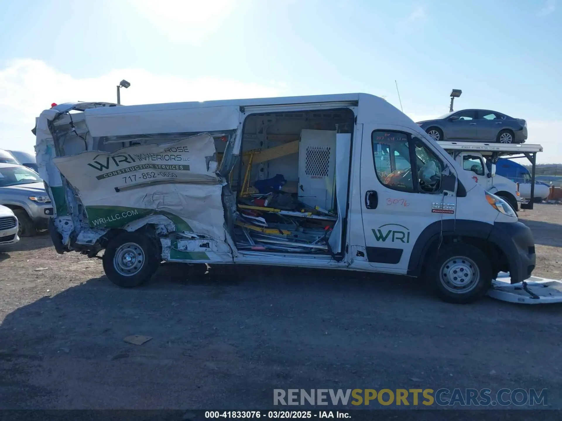 13 Фотография поврежденного автомобиля 3C6TRVDG5KE559746 RAM PROMASTER 2500 2019