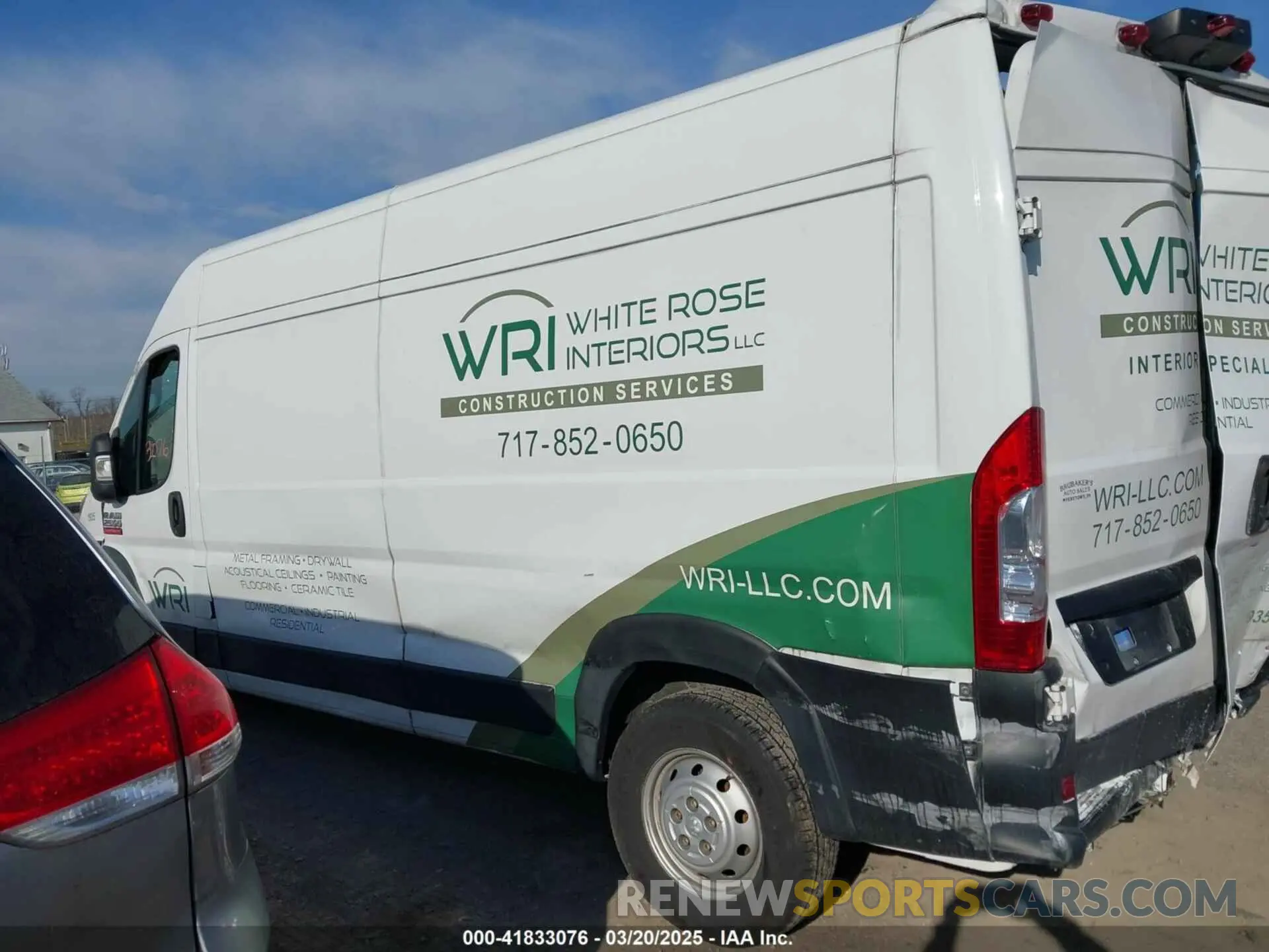 14 Фотография поврежденного автомобиля 3C6TRVDG5KE559746 RAM PROMASTER 2500 2019