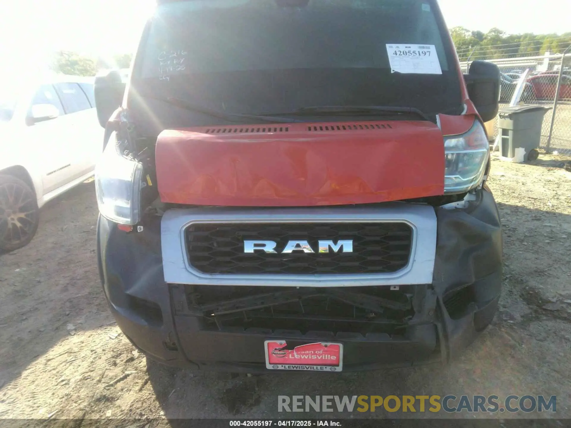 6 Photograph of a damaged car 3C6TRVDGXKE543090 RAM PROMASTER 2500 2019