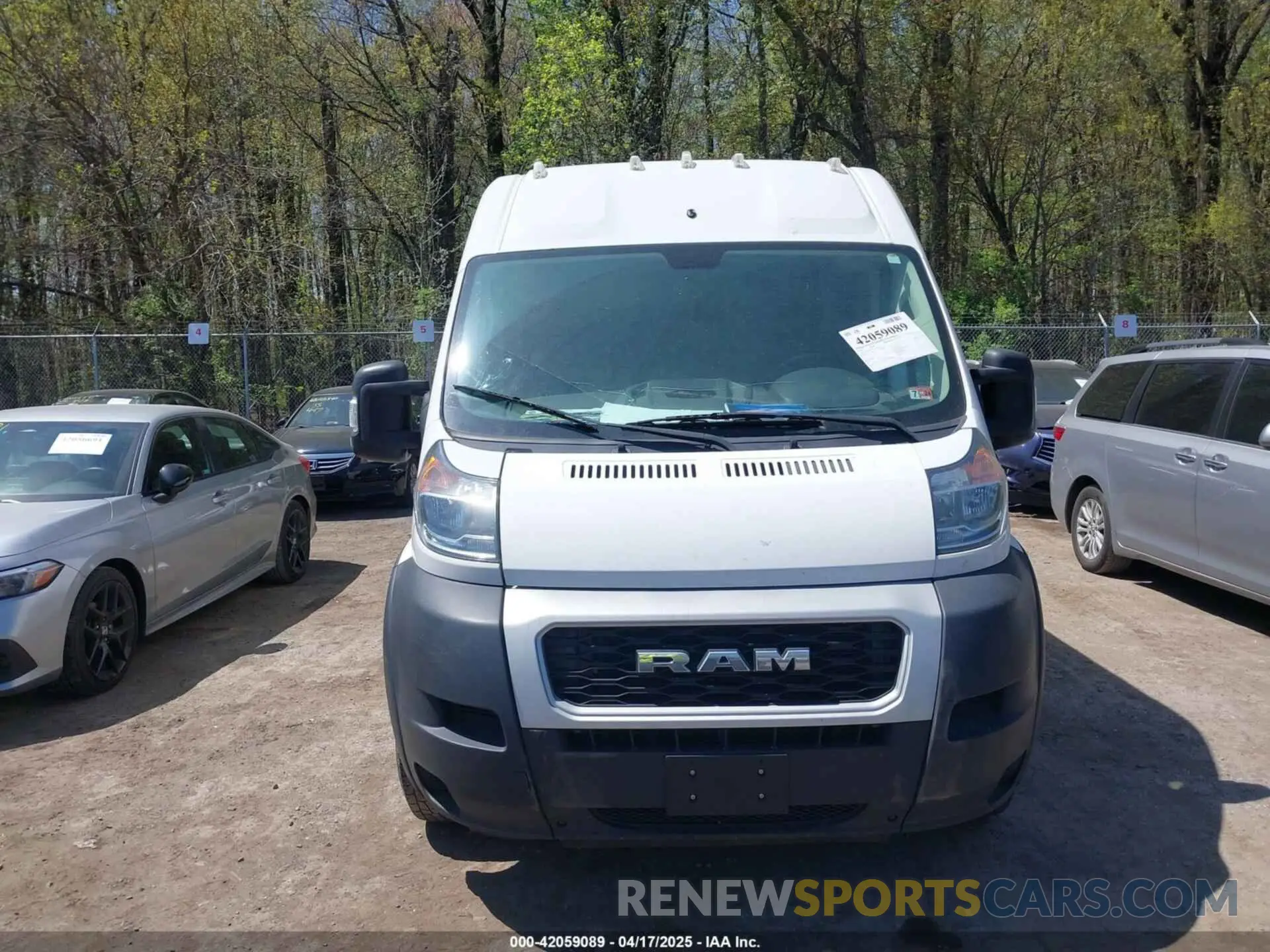 11 Фотография поврежденного автомобиля 3C6TRVDG1LE101543 RAM PROMASTER 2500 2020