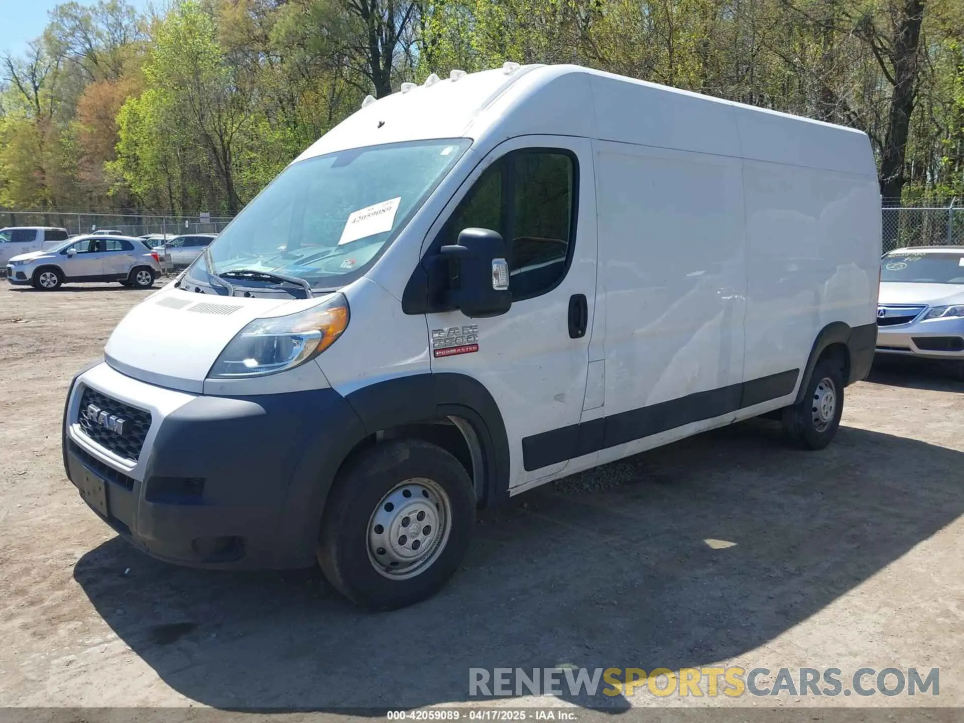 2 Фотография поврежденного автомобиля 3C6TRVDG1LE101543 RAM PROMASTER 2500 2020