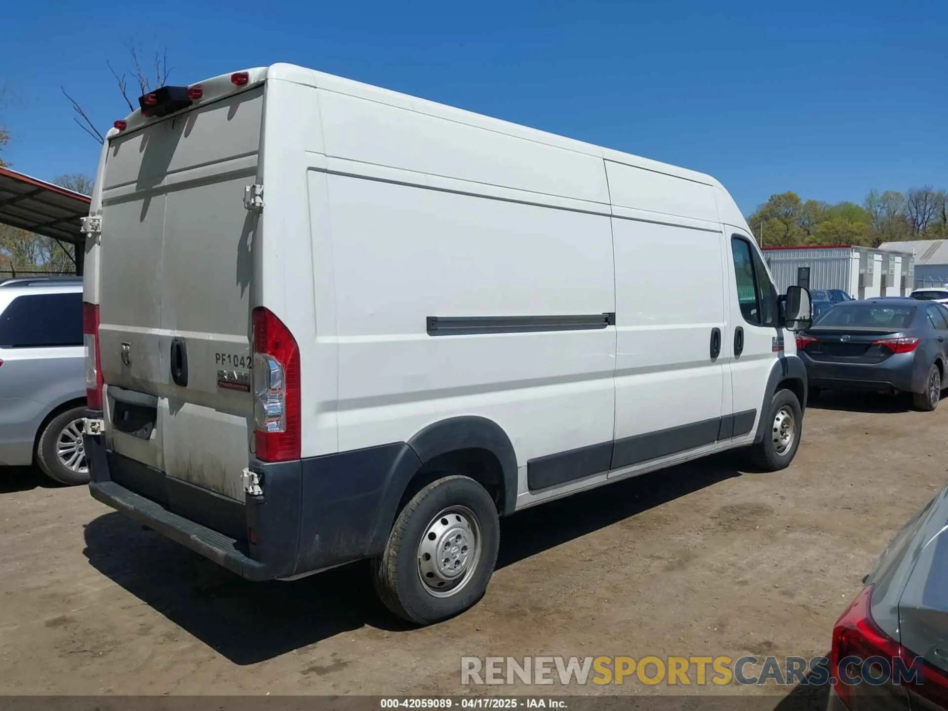 4 Фотография поврежденного автомобиля 3C6TRVDG1LE101543 RAM PROMASTER 2500 2020