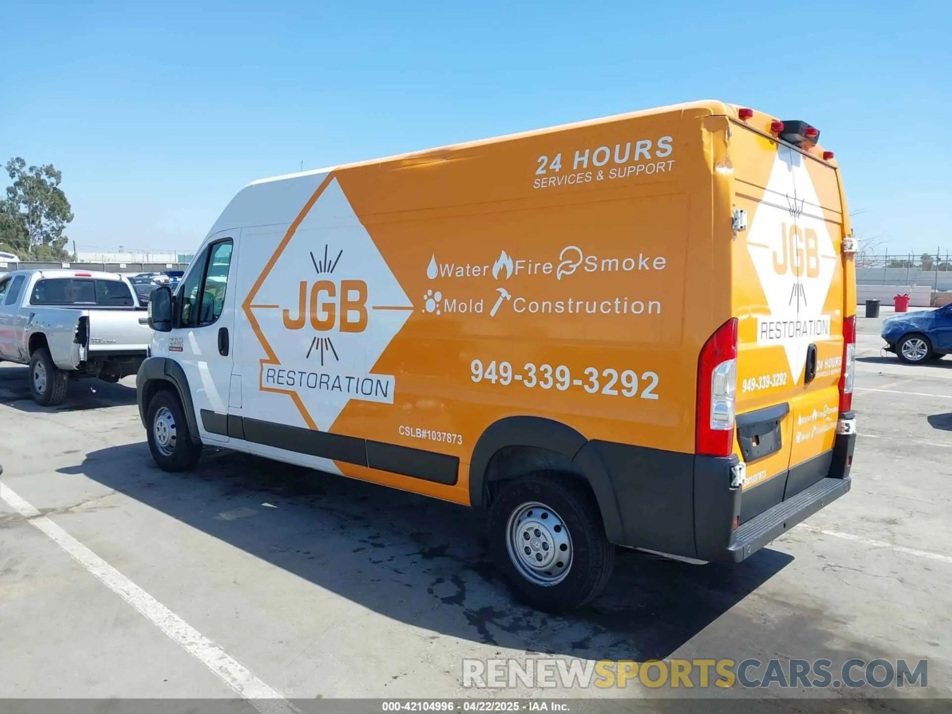 3 Фотография поврежденного автомобиля 3C6TRVDG3LE121924 RAM PROMASTER 2500 2020