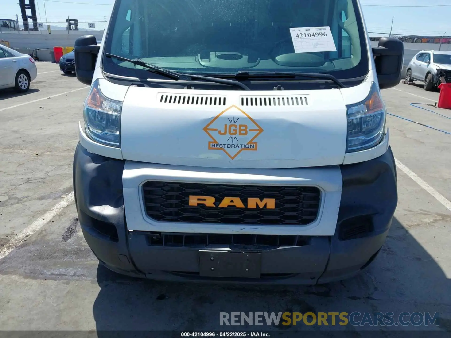 6 Фотография поврежденного автомобиля 3C6TRVDG3LE121924 RAM PROMASTER 2500 2020