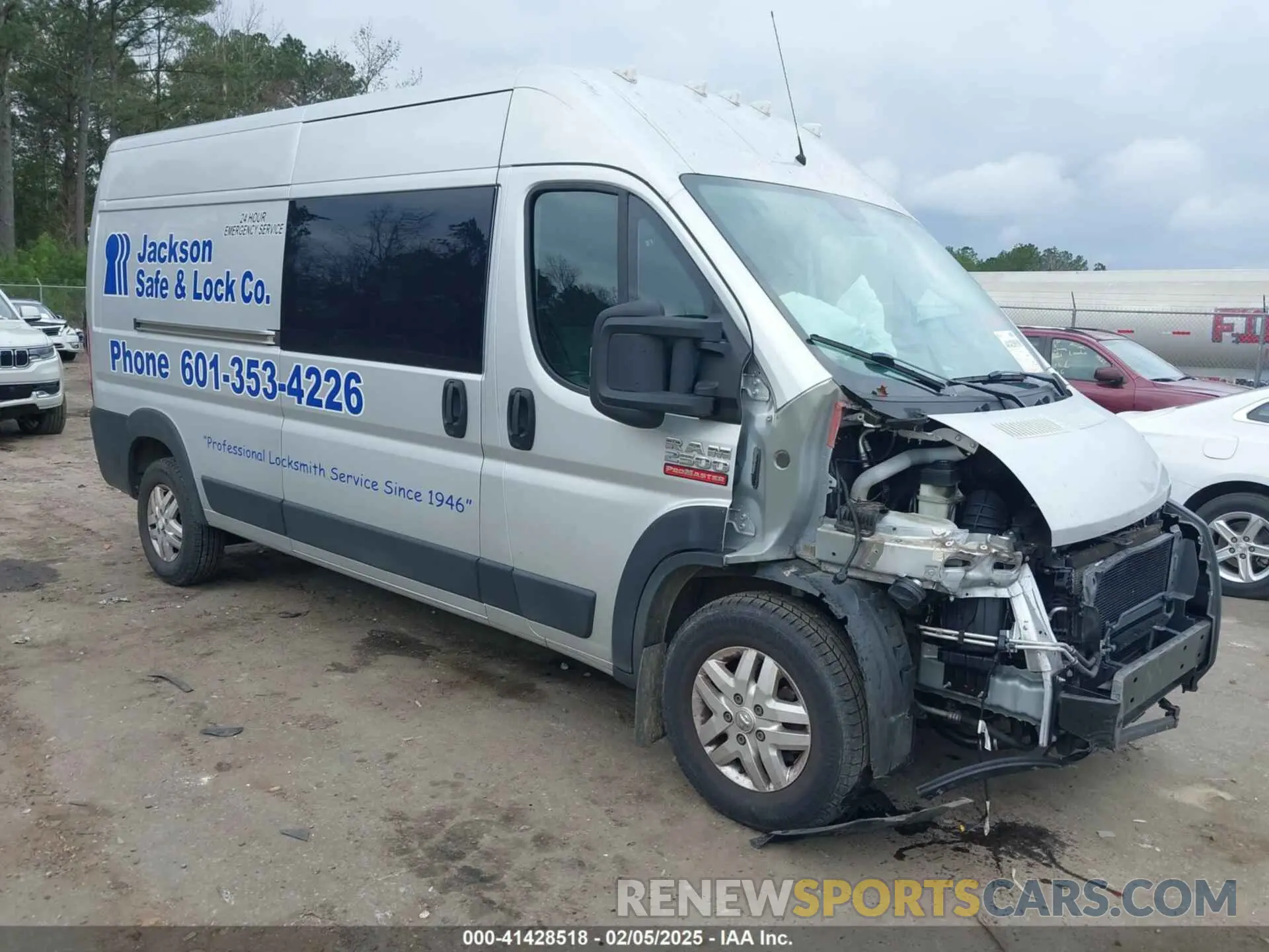 1 Photograph of a damaged car 3C6ERVDG6ME500703 RAM PROMASTER 2500 2021