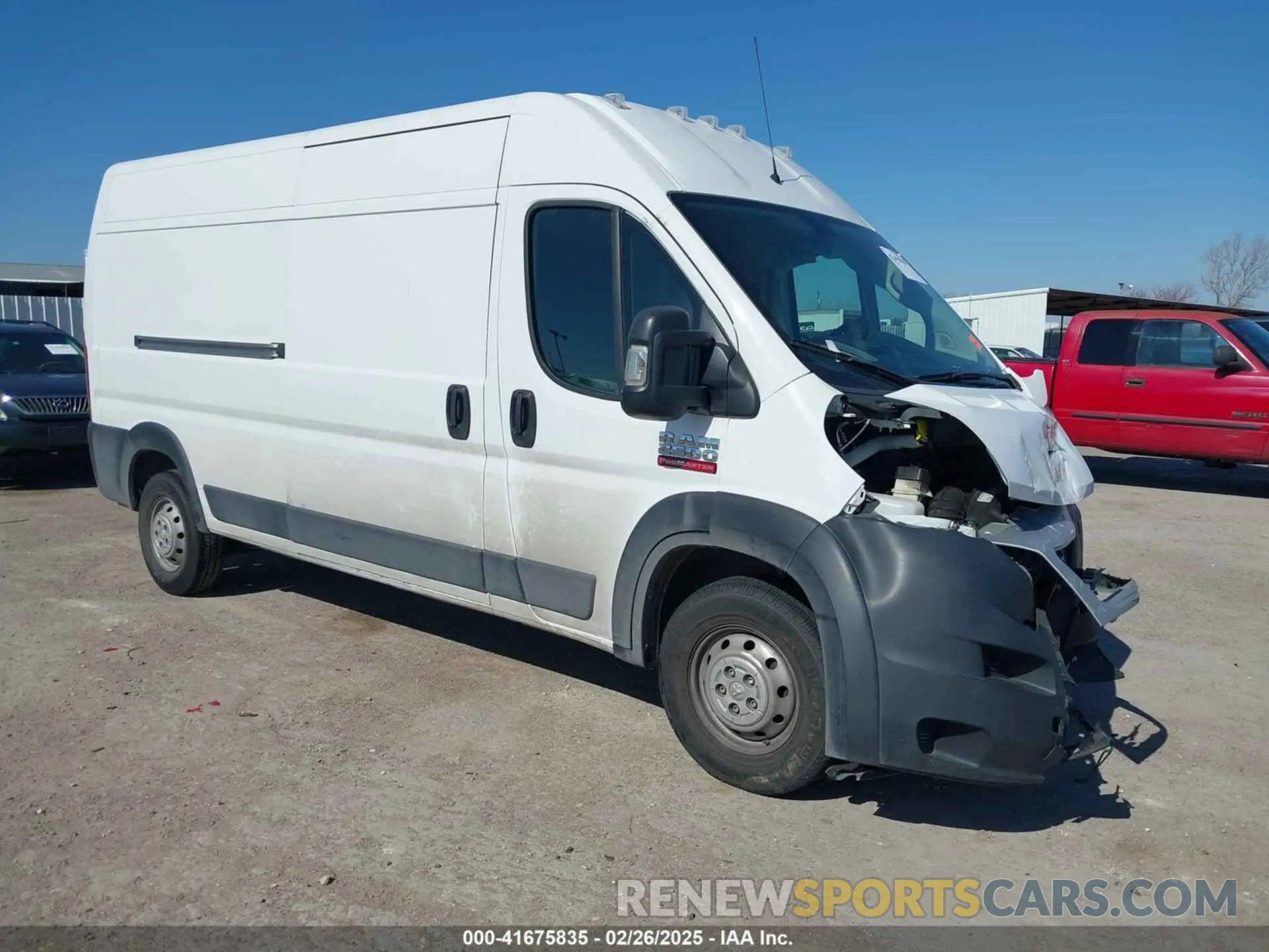 1 Фотография поврежденного автомобиля 3C6ERVDG9ME508729 RAM PROMASTER 2500 2021