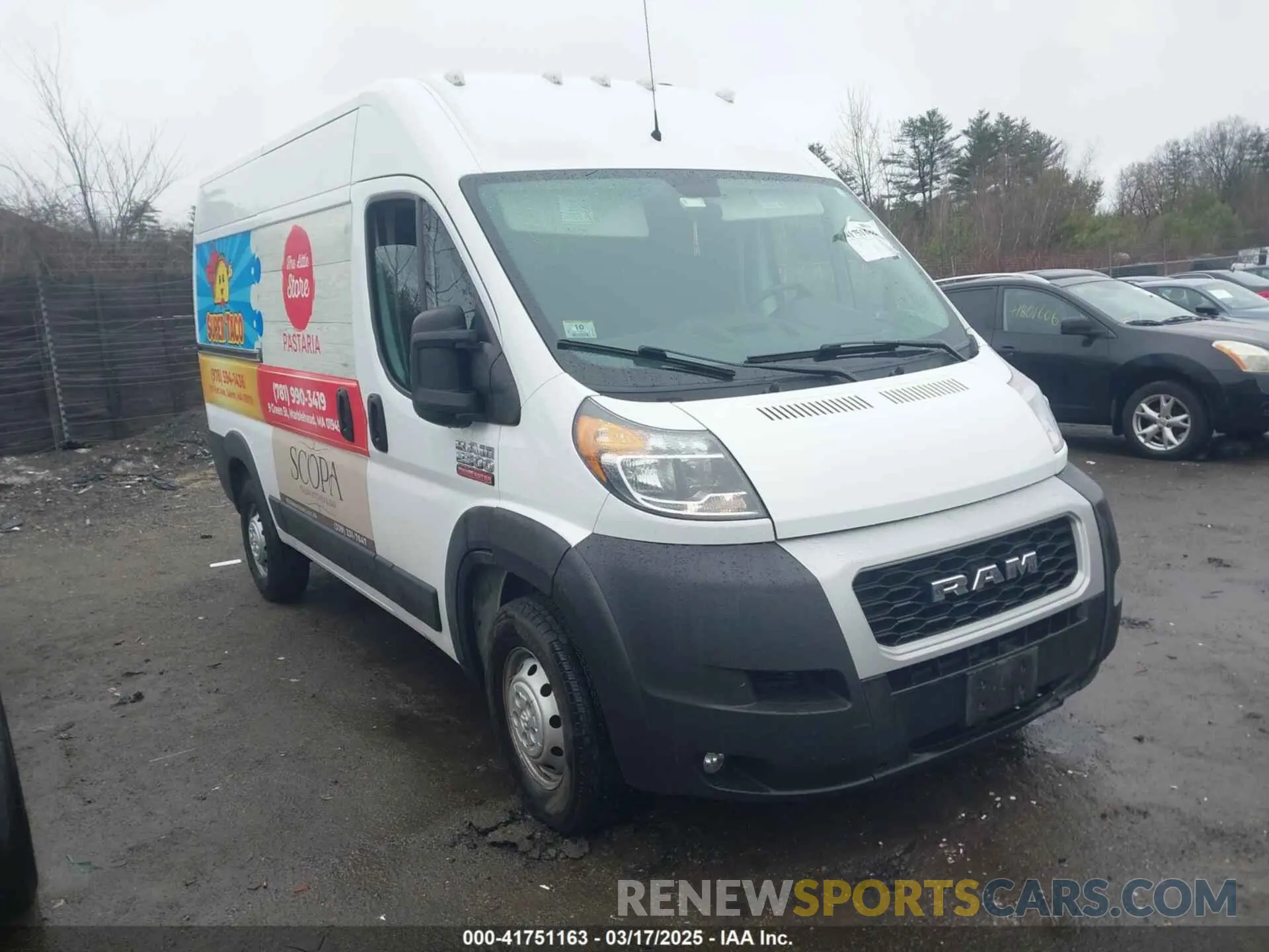 1 Фотография поврежденного автомобиля 3C6LRVCG2ME559451 RAM PROMASTER 2500 2021