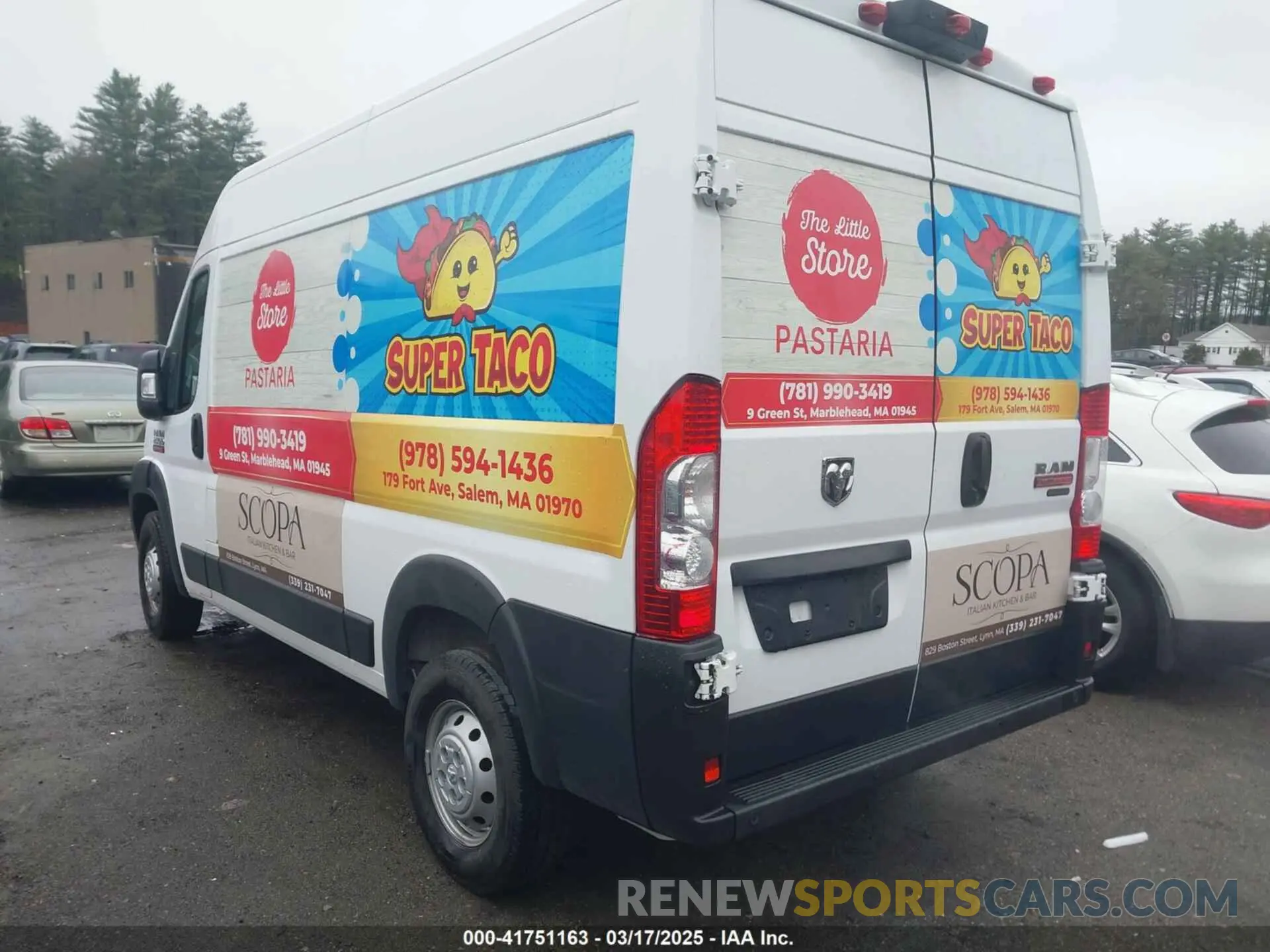 3 Фотография поврежденного автомобиля 3C6LRVCG2ME559451 RAM PROMASTER 2500 2021