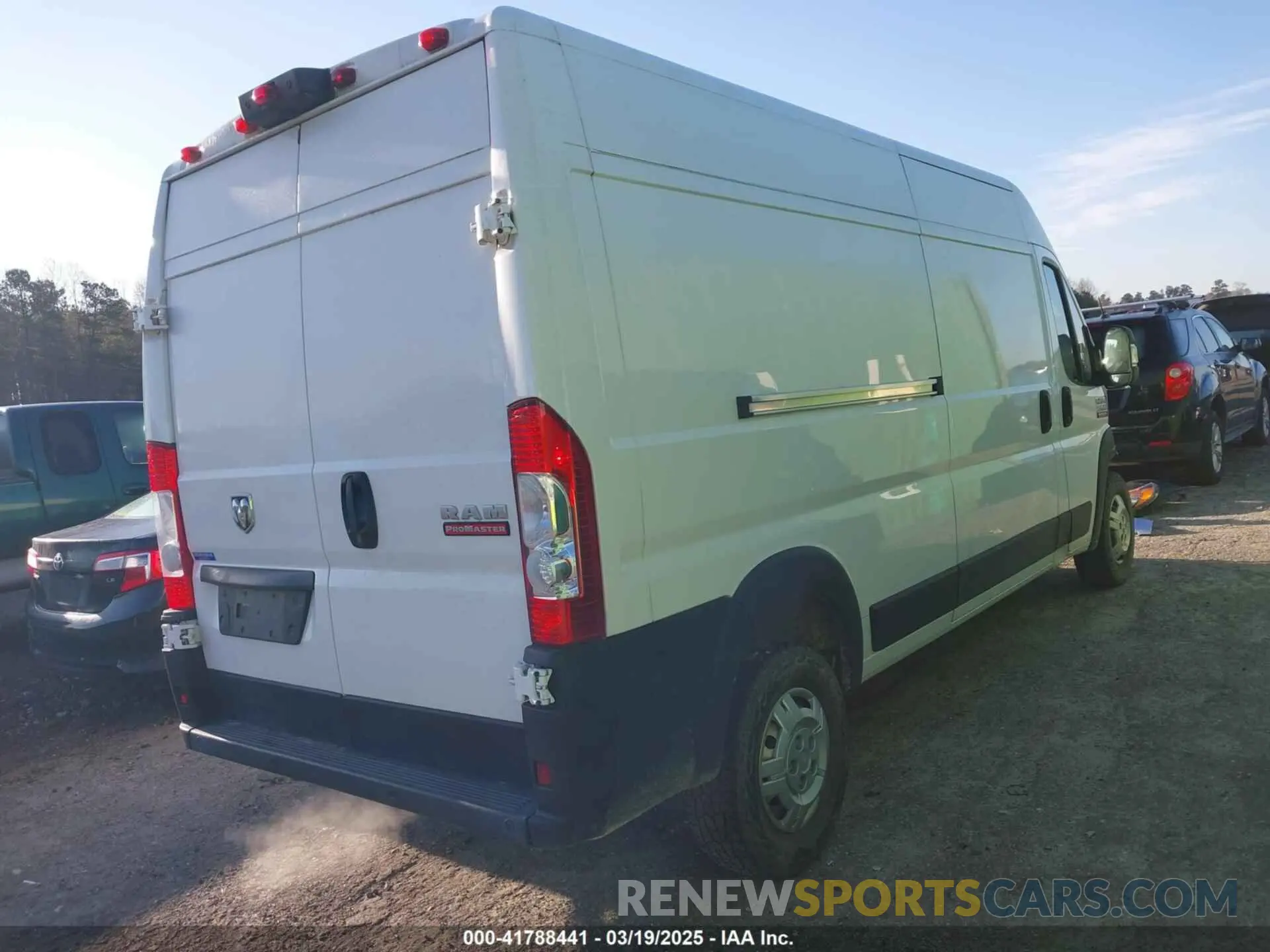 4 Фотография поврежденного автомобиля 3C6LRVDG1ME559617 RAM PROMASTER 2500 2021