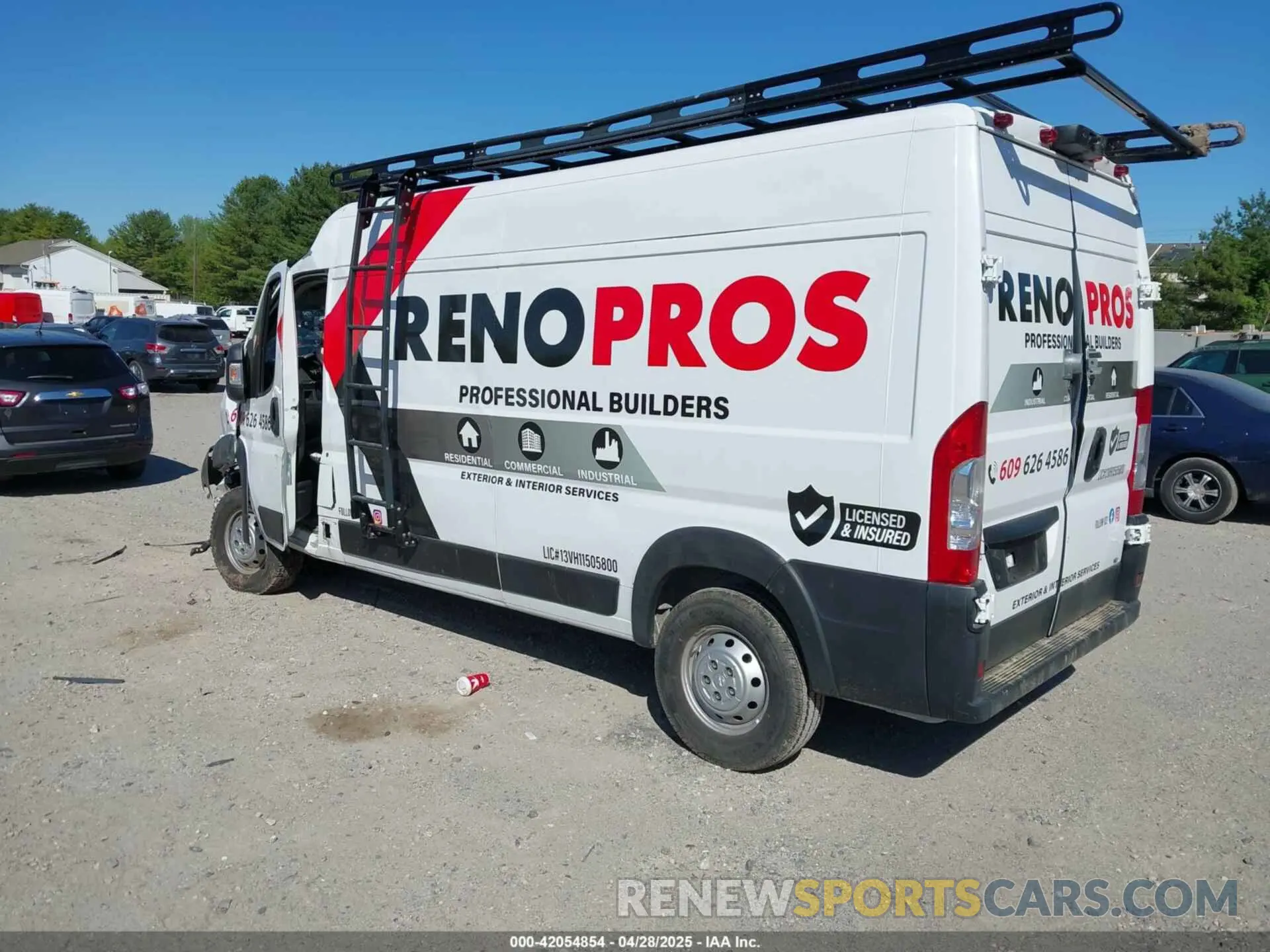 3 Фотография поврежденного автомобиля 3C6LRVDG4ME510878 RAM PROMASTER 2500 2021