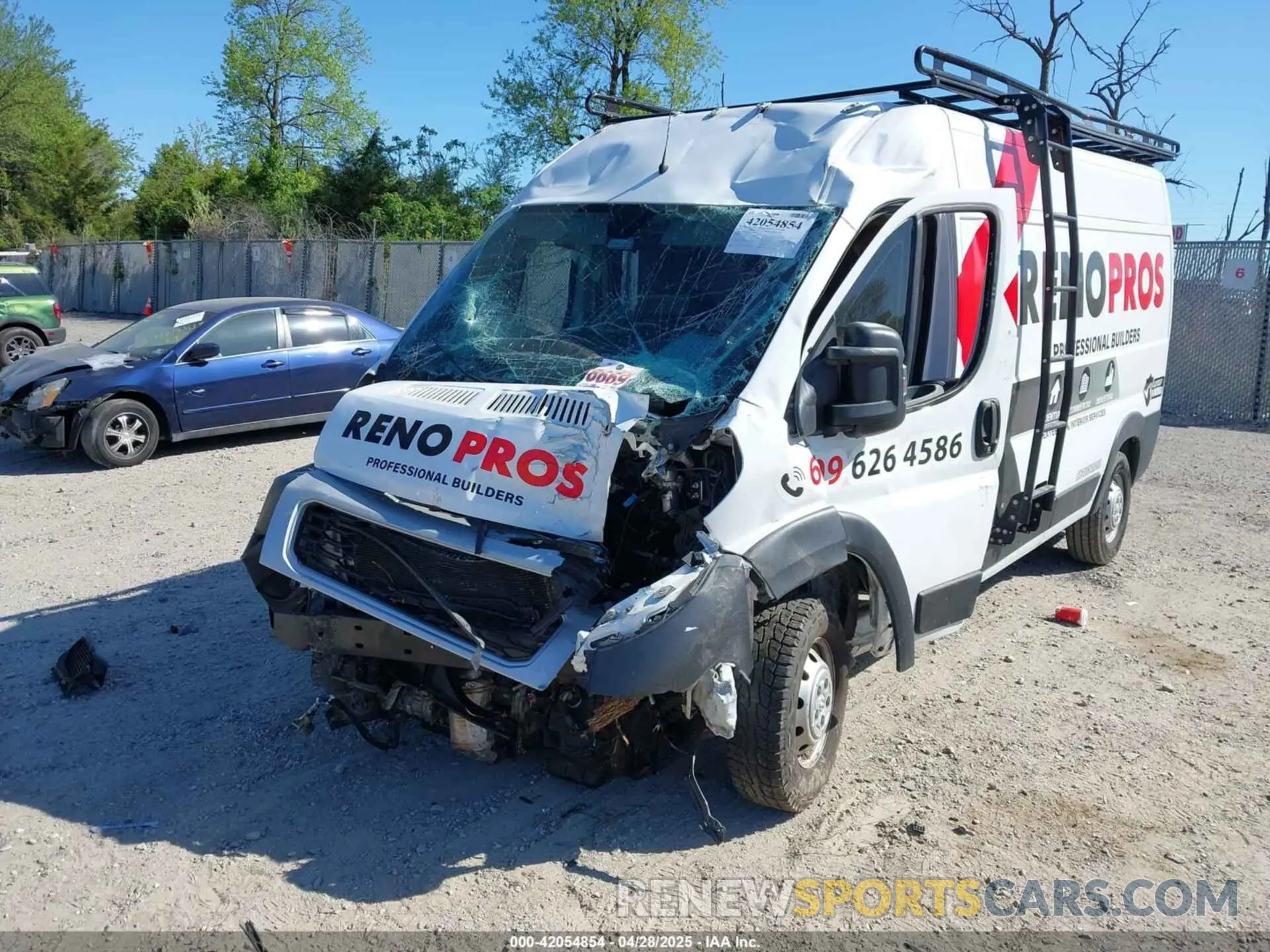 6 Фотография поврежденного автомобиля 3C6LRVDG4ME510878 RAM PROMASTER 2500 2021