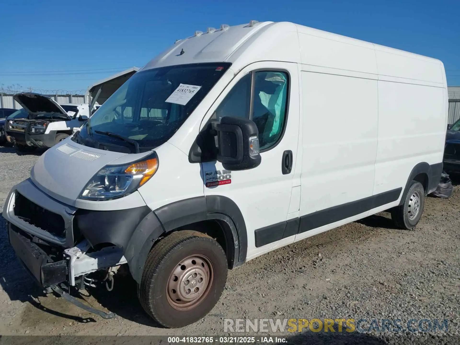 6 Photograph of a damaged car 3C6LRVDG6ME520408 RAM PROMASTER 2500 2021