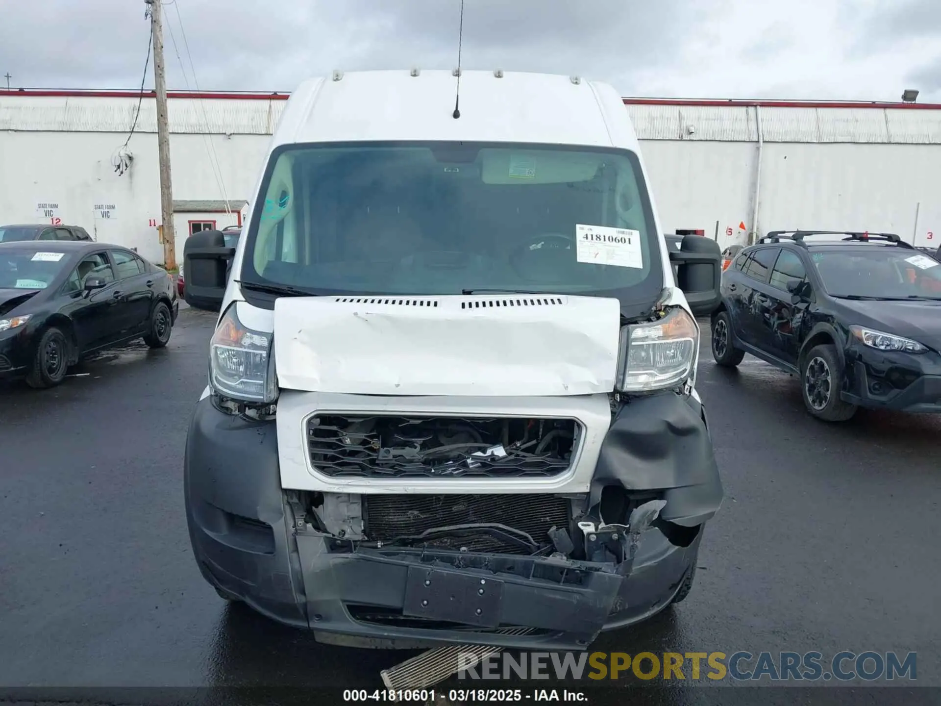 12 Фотография поврежденного автомобиля 3C6LRVDG8ME513895 RAM PROMASTER 2500 2021