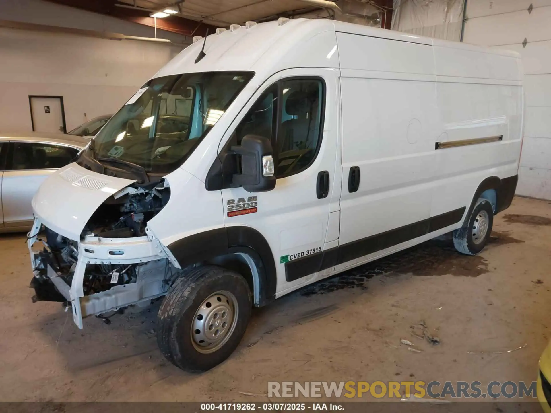 2 Фотография поврежденного автомобиля 3C6LRVDG8NE123381 RAM PROMASTER 2500 2022
