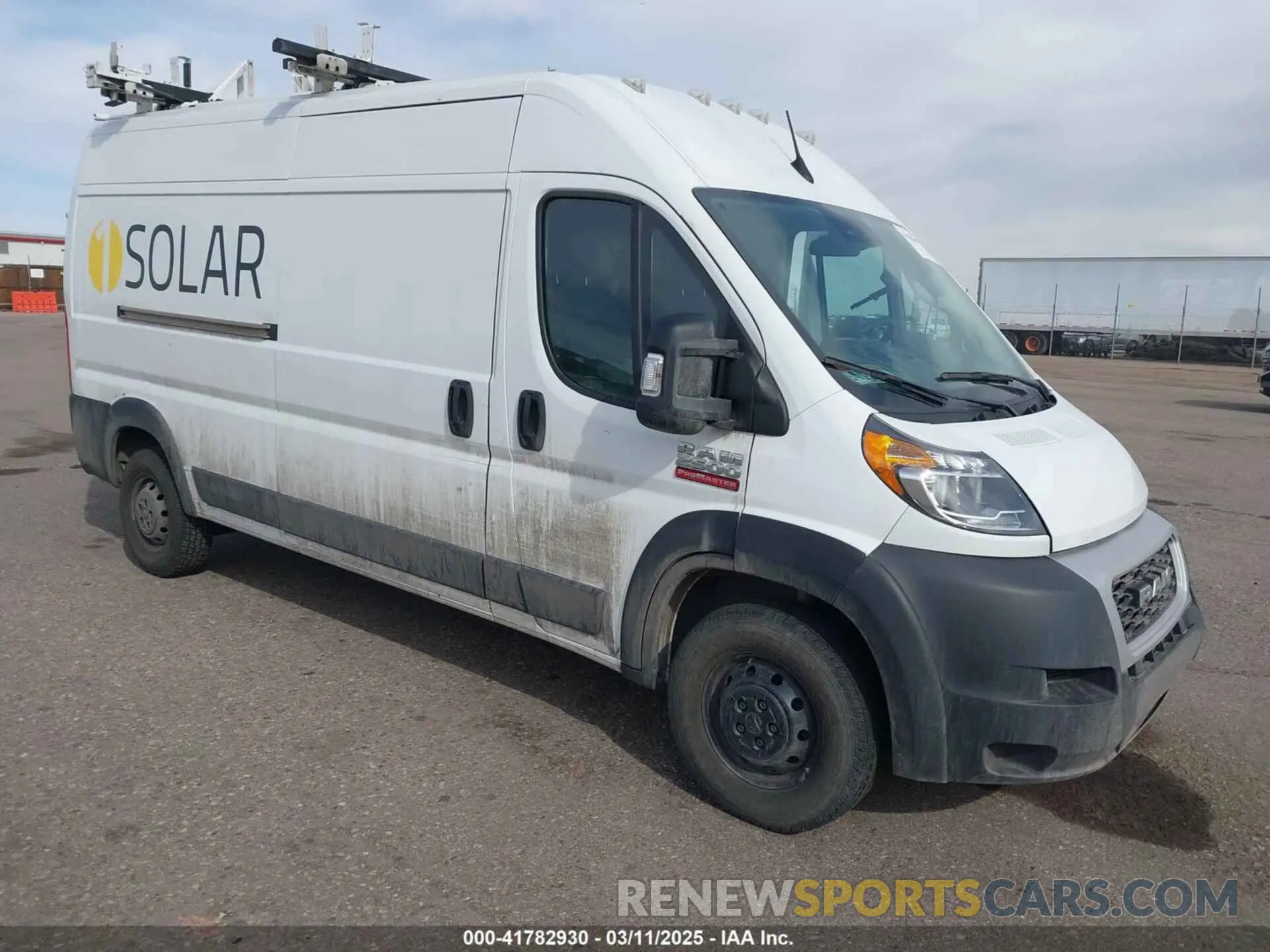 1 Photograph of a damaged car 3C6LRVDG8NE123557 RAM PROMASTER 2500 2022