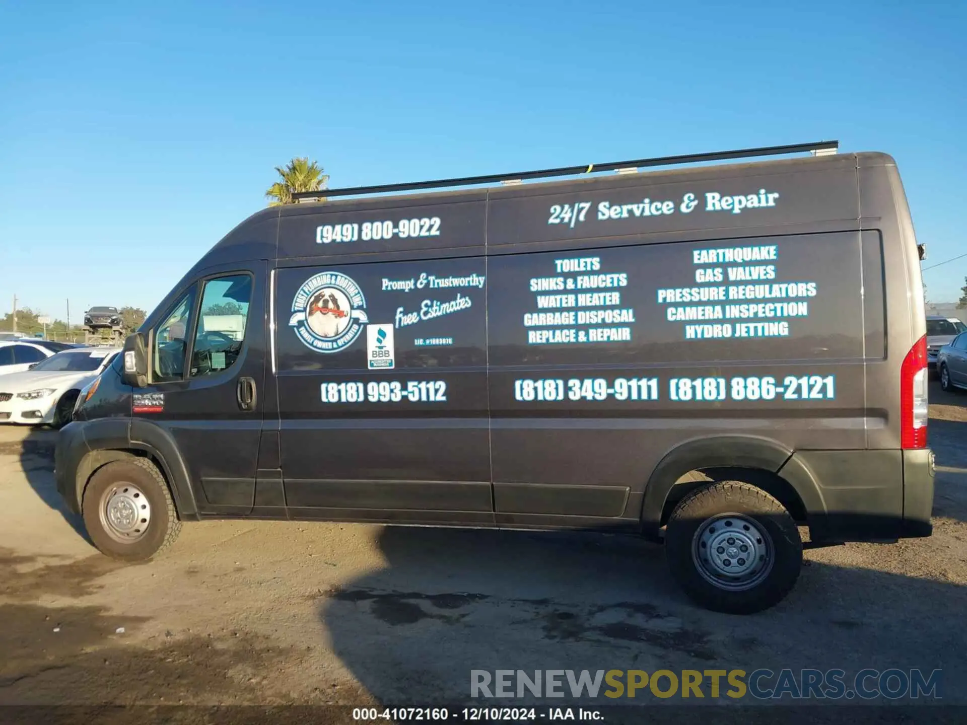 15 Фотография поврежденного автомобиля 3C6LRVDGXNE136133 RAM PROMASTER 2500 2022