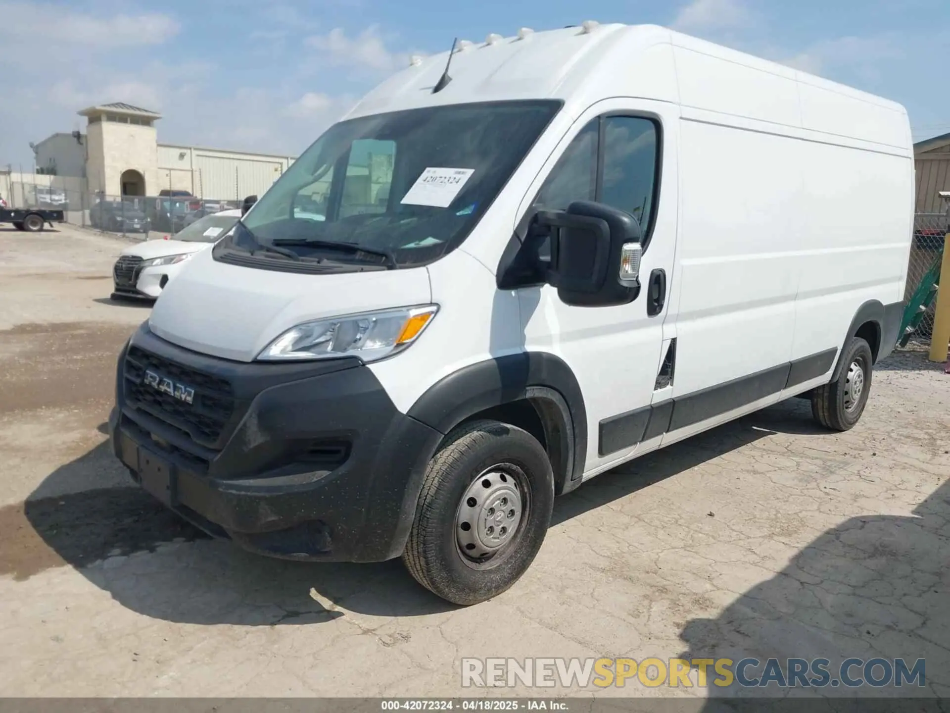 2 Photograph of a damaged car 3C6LRVDG0PE571794 RAM PROMASTER 2500 2023