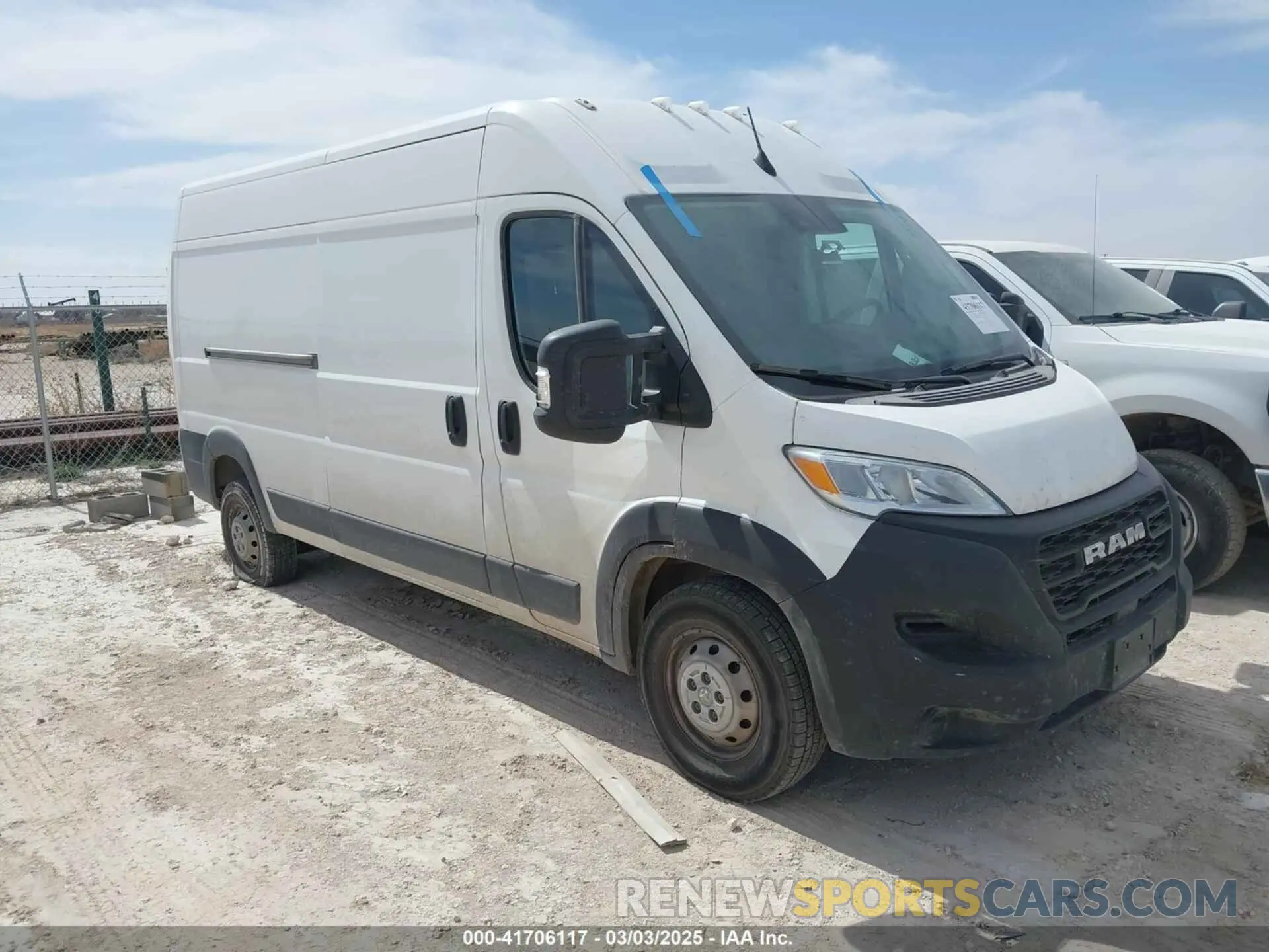 1 Photograph of a damaged car 3C6LRVDG5PE535356 RAM PROMASTER 2500 2023