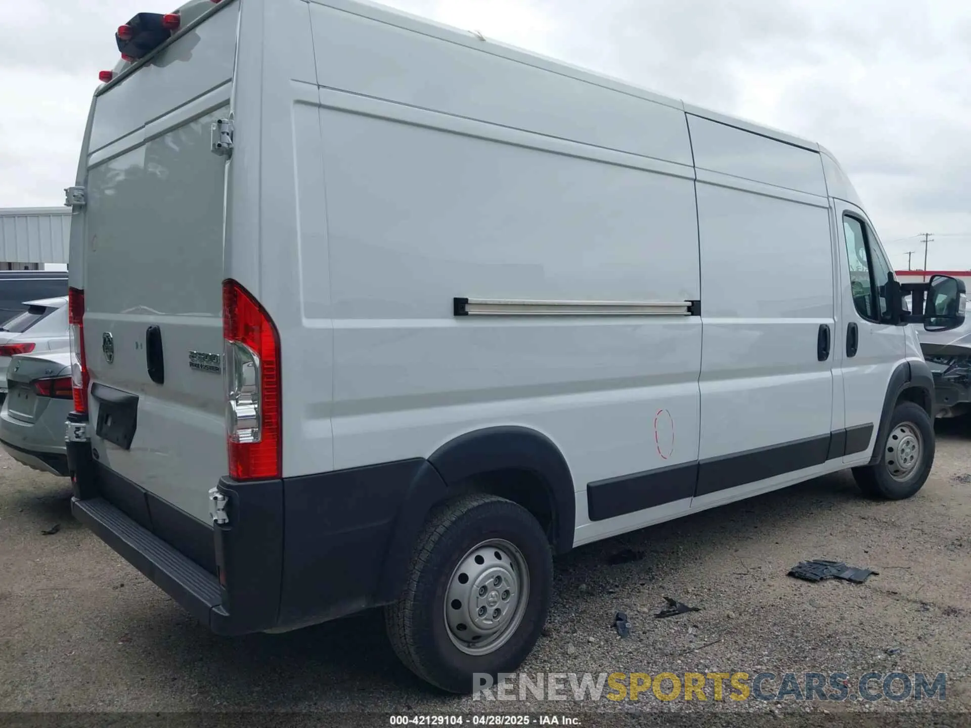 4 Фотография поврежденного автомобиля 3C6LRVDG5PE563688 RAM PROMASTER 2500 2023