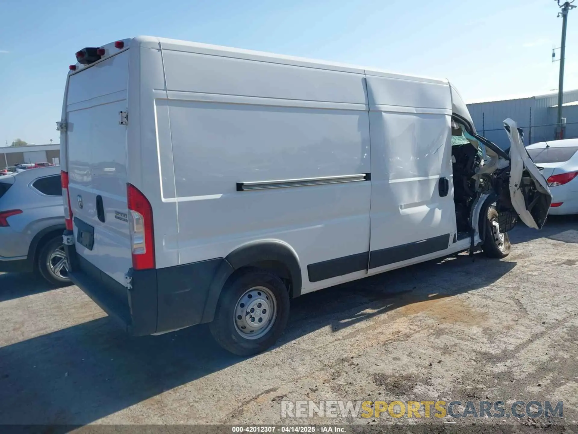 4 Фотография поврежденного автомобиля 3C6LRVDG7PE571758 RAM PROMASTER 2500 2023