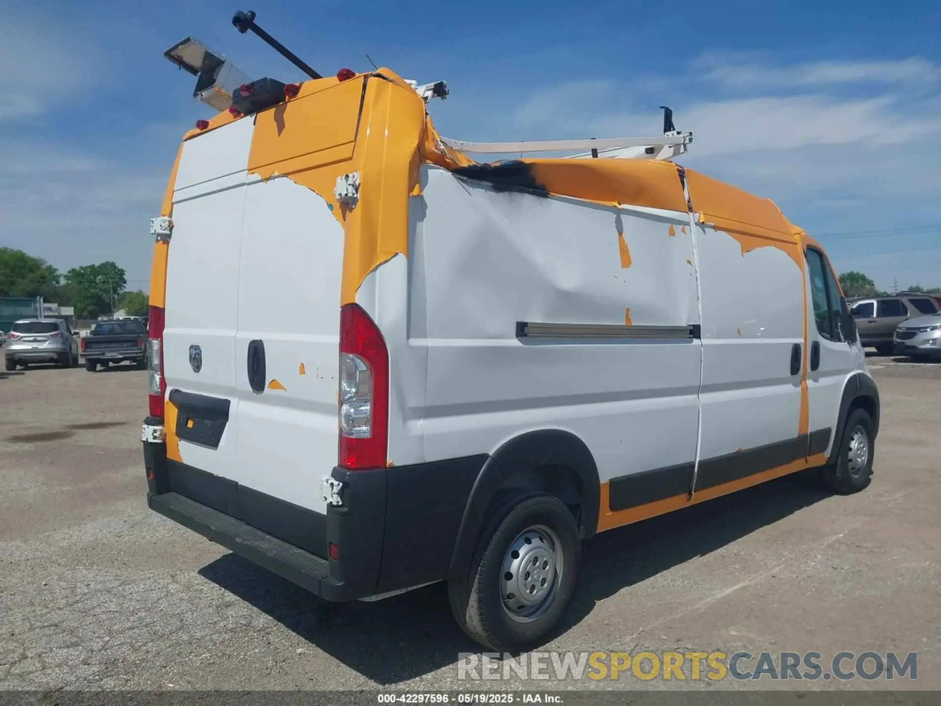 4 Фотография поврежденного автомобиля 3C6LRVDG8PE598712 RAM PROMASTER 2500 2023