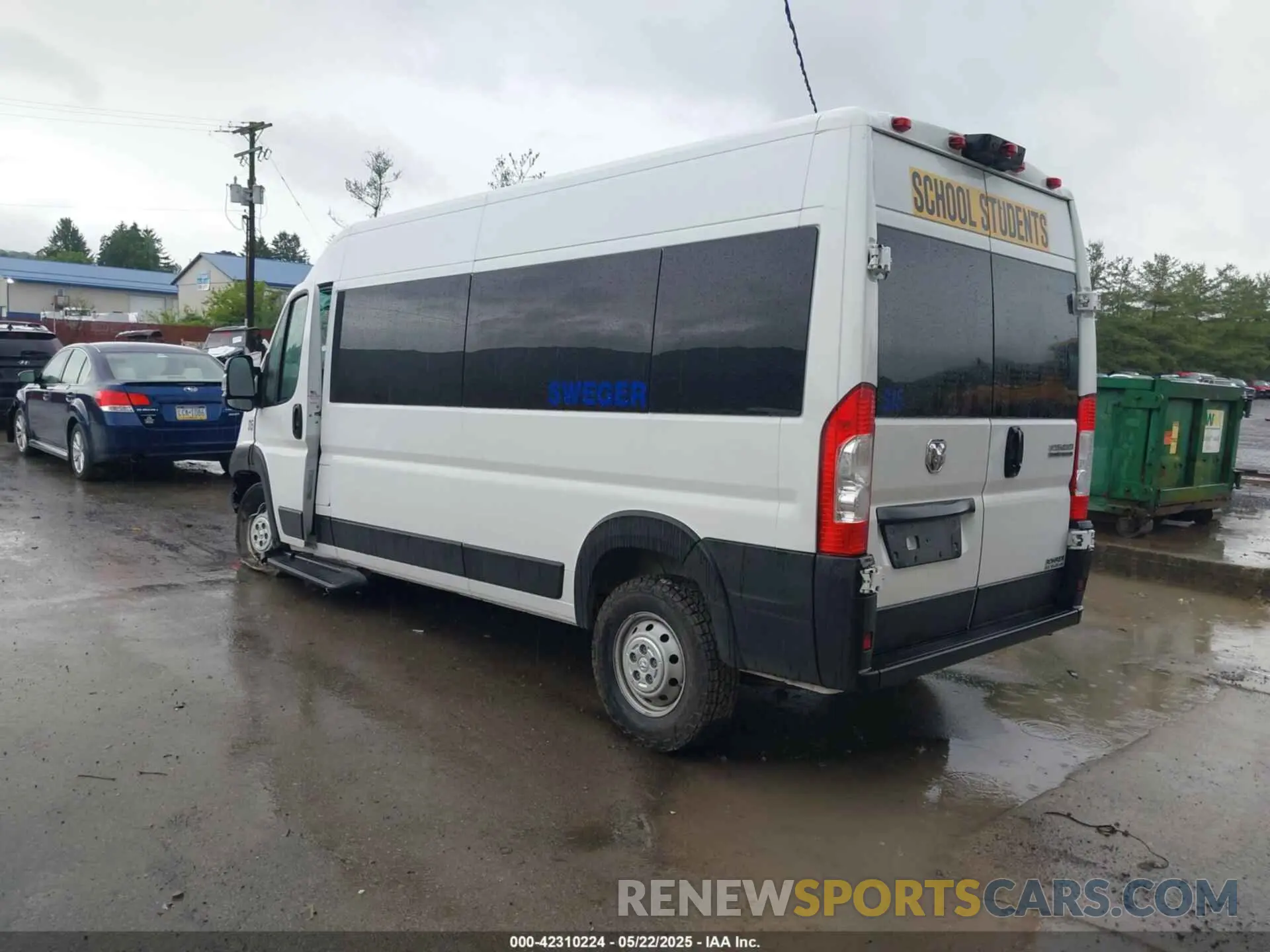 3 Фотография поврежденного автомобиля 3C6LRVPG4PE589677 RAM PROMASTER 2500 2023