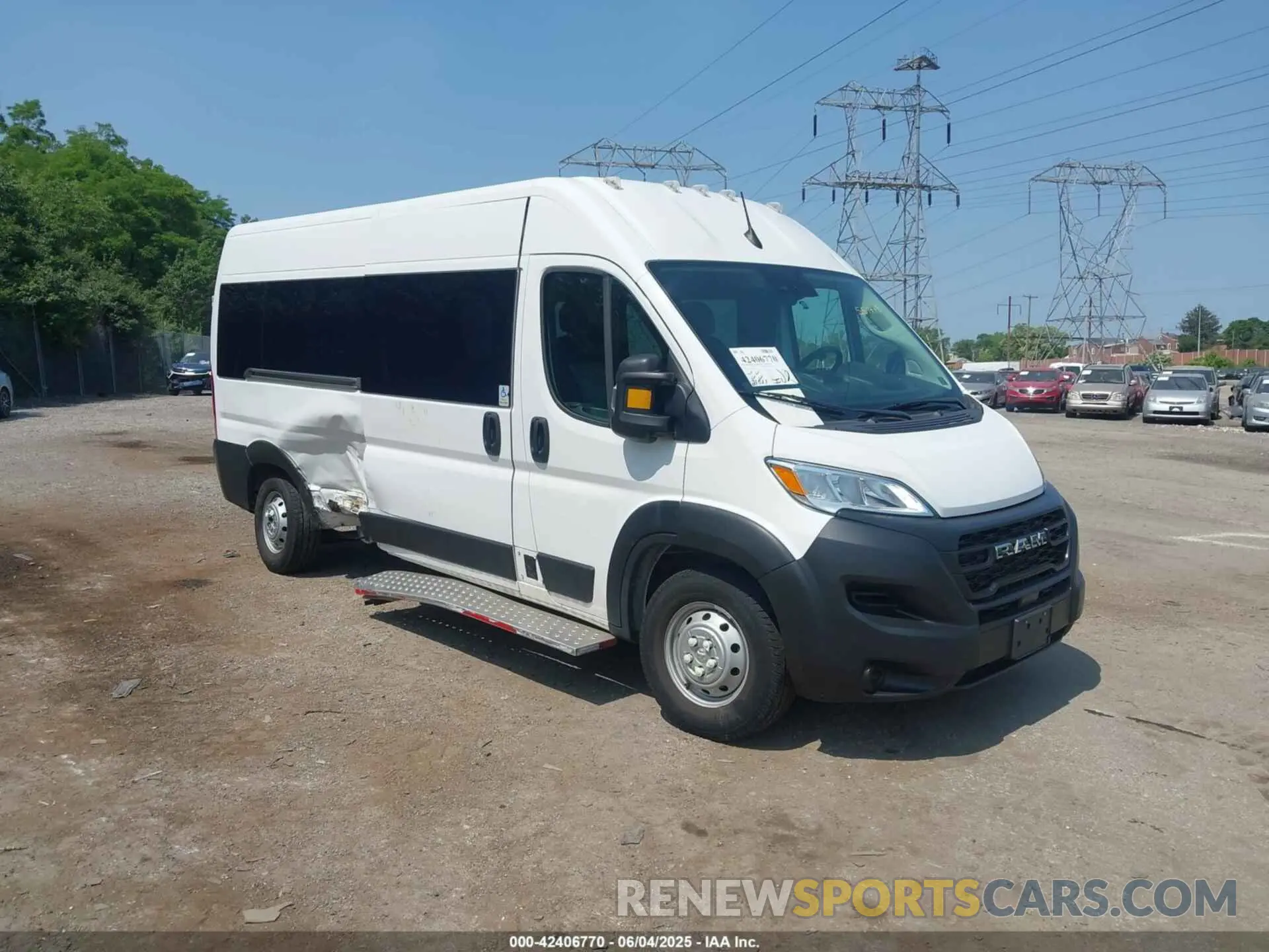 1 Фотография поврежденного автомобиля 3C6LRVPG6PE551478 RAM PROMASTER 2500 2023