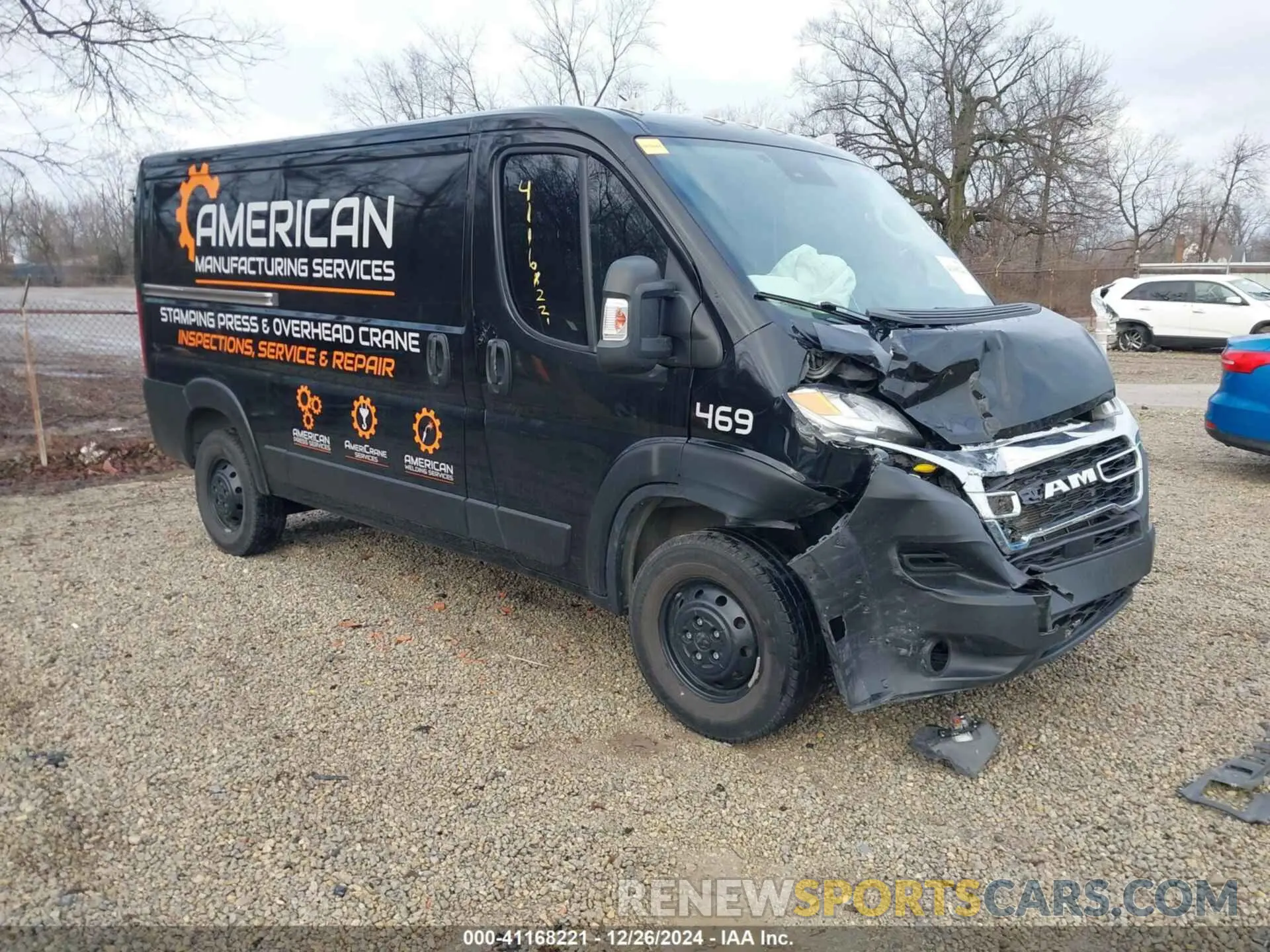 1 Photograph of a damaged car 3C6LRVVG1PE529021 RAM PROMASTER 2500 2023