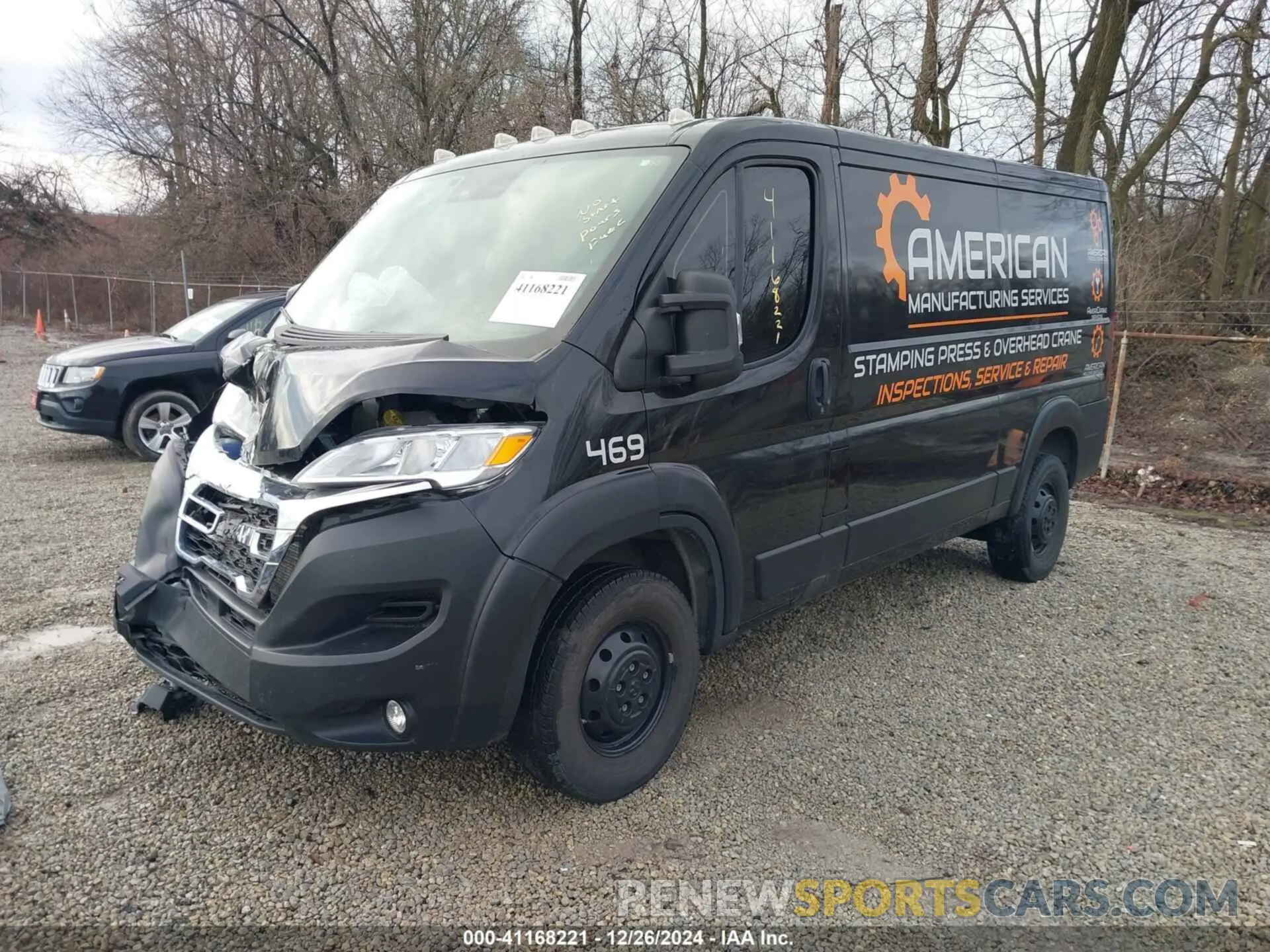2 Photograph of a damaged car 3C6LRVVG1PE529021 RAM PROMASTER 2500 2023