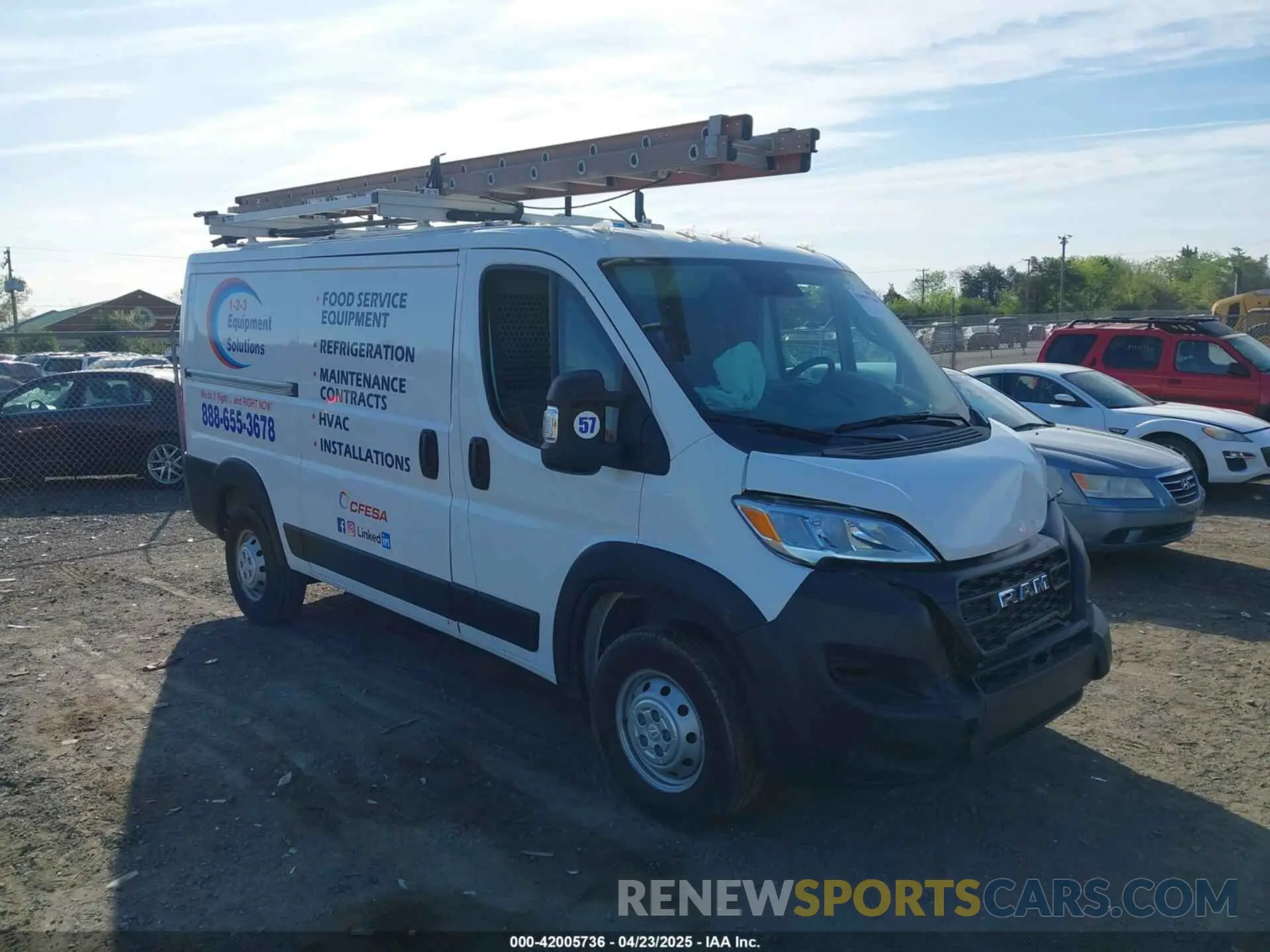 1 Фотография поврежденного автомобиля 3C6LRVVG5PE579453 RAM PROMASTER 2500 2023