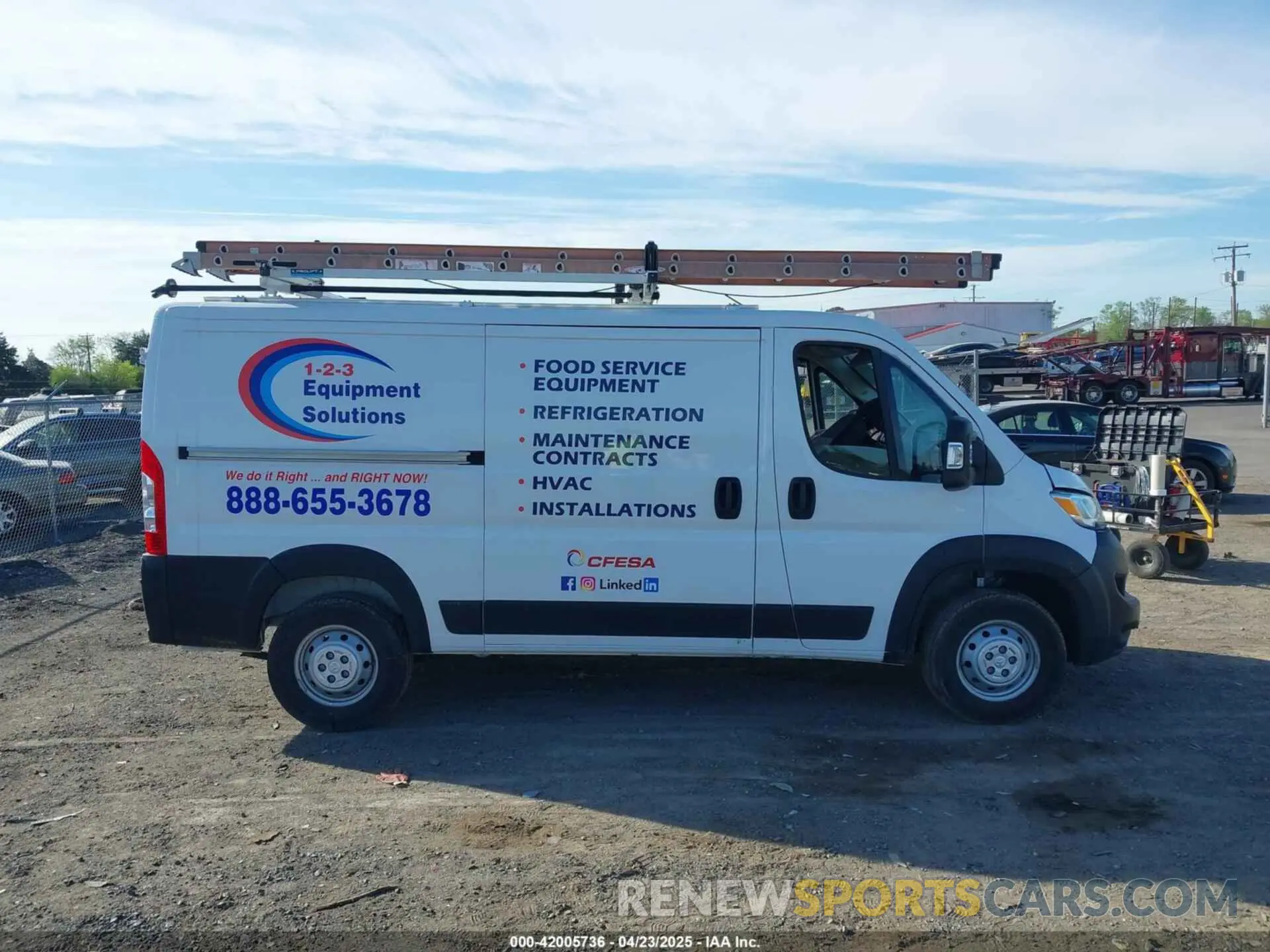 14 Фотография поврежденного автомобиля 3C6LRVVG5PE579453 RAM PROMASTER 2500 2023